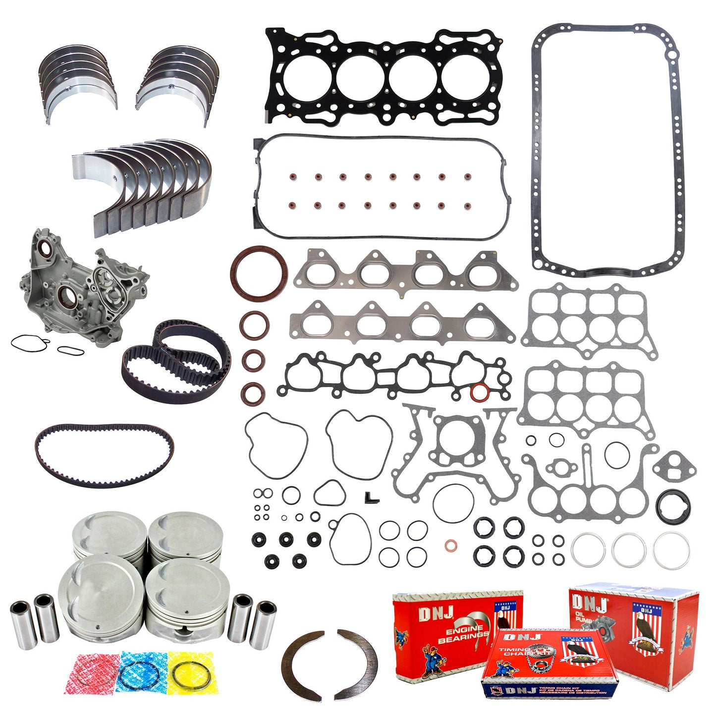 Master Engine Rebuild Kit 1992-1995 Honda 2.2L
