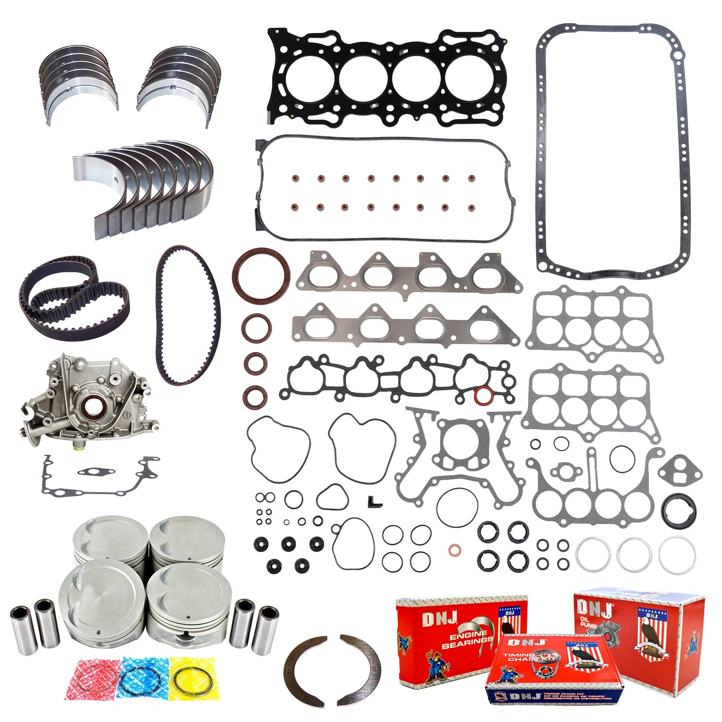 Master Engine Rebuild Kit 1990-1993 Honda 2.2L