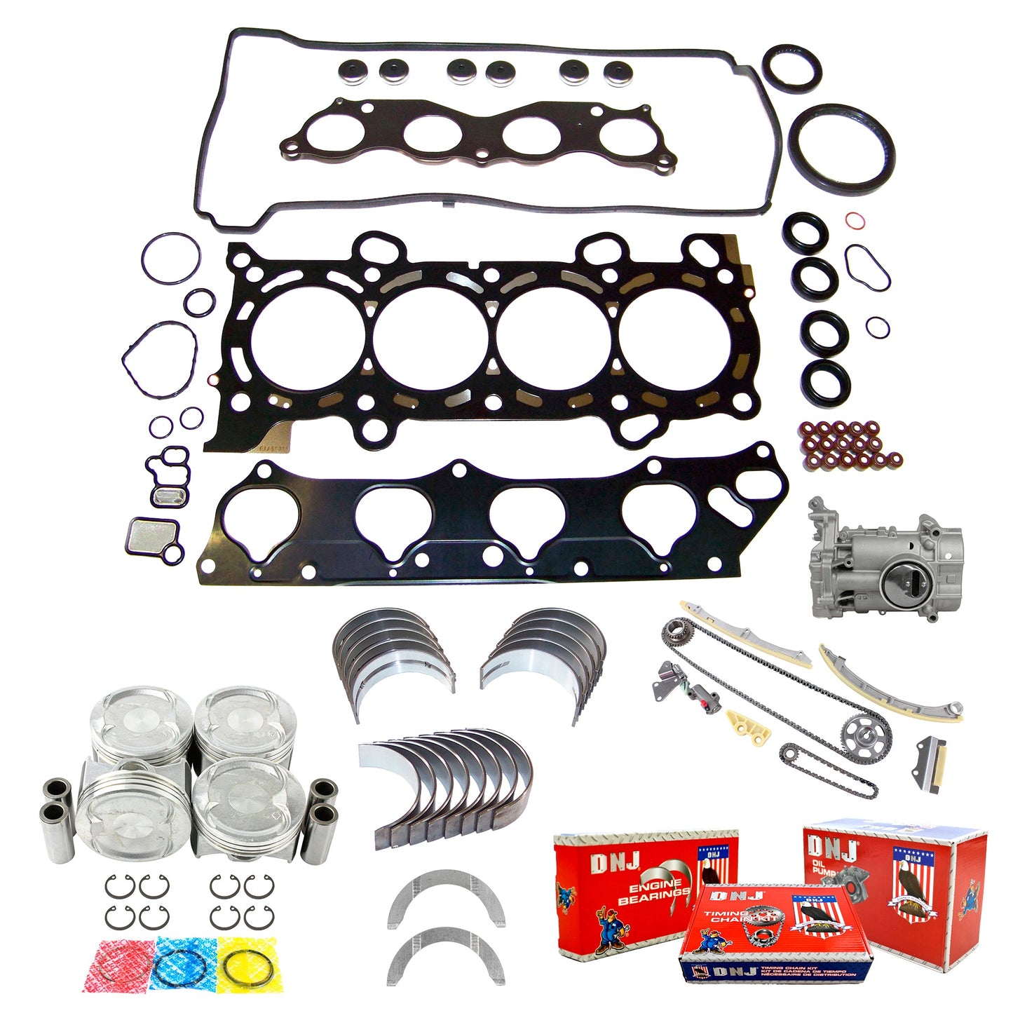 Master Engine Rebuild Kit 2003-2011 Honda 2.4L