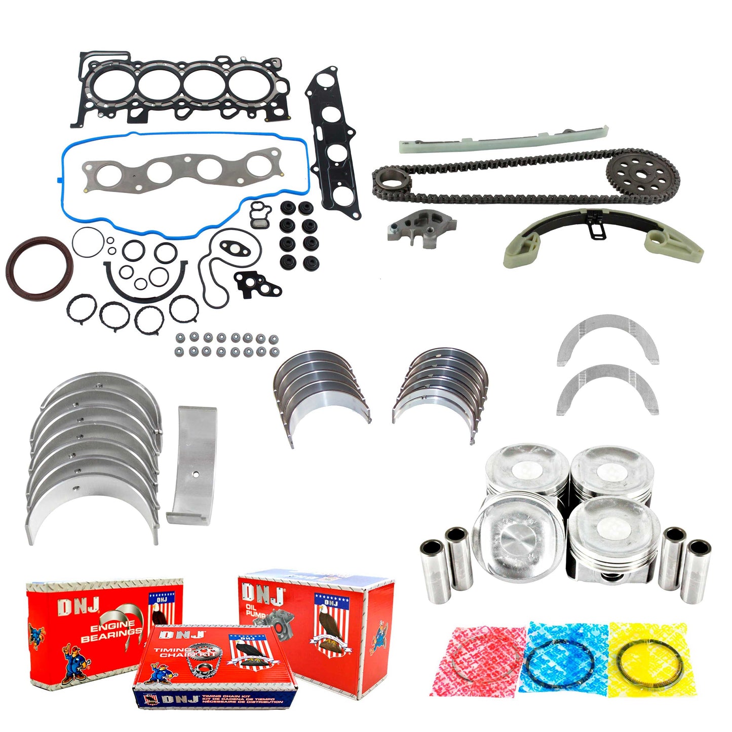 Master Engine Rebuild Kit 2007-2008 Honda 1.5L
