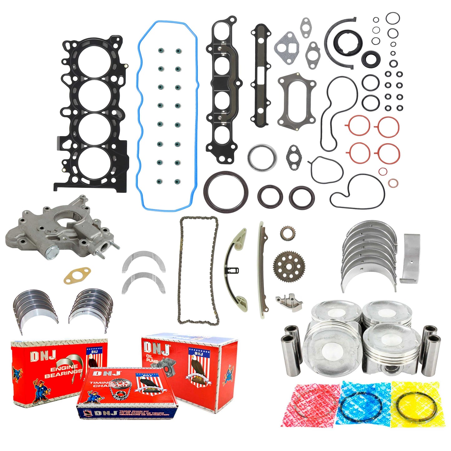 Master Engine Rebuild Kit 2009-2016 Honda 1.5L