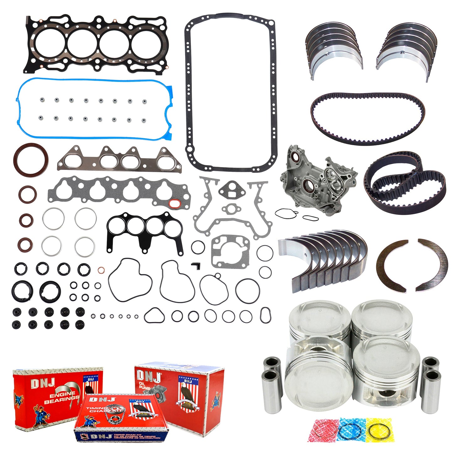 Master Engine Rebuild Kit 1996-1997 Honda,Isuzu 2.2L