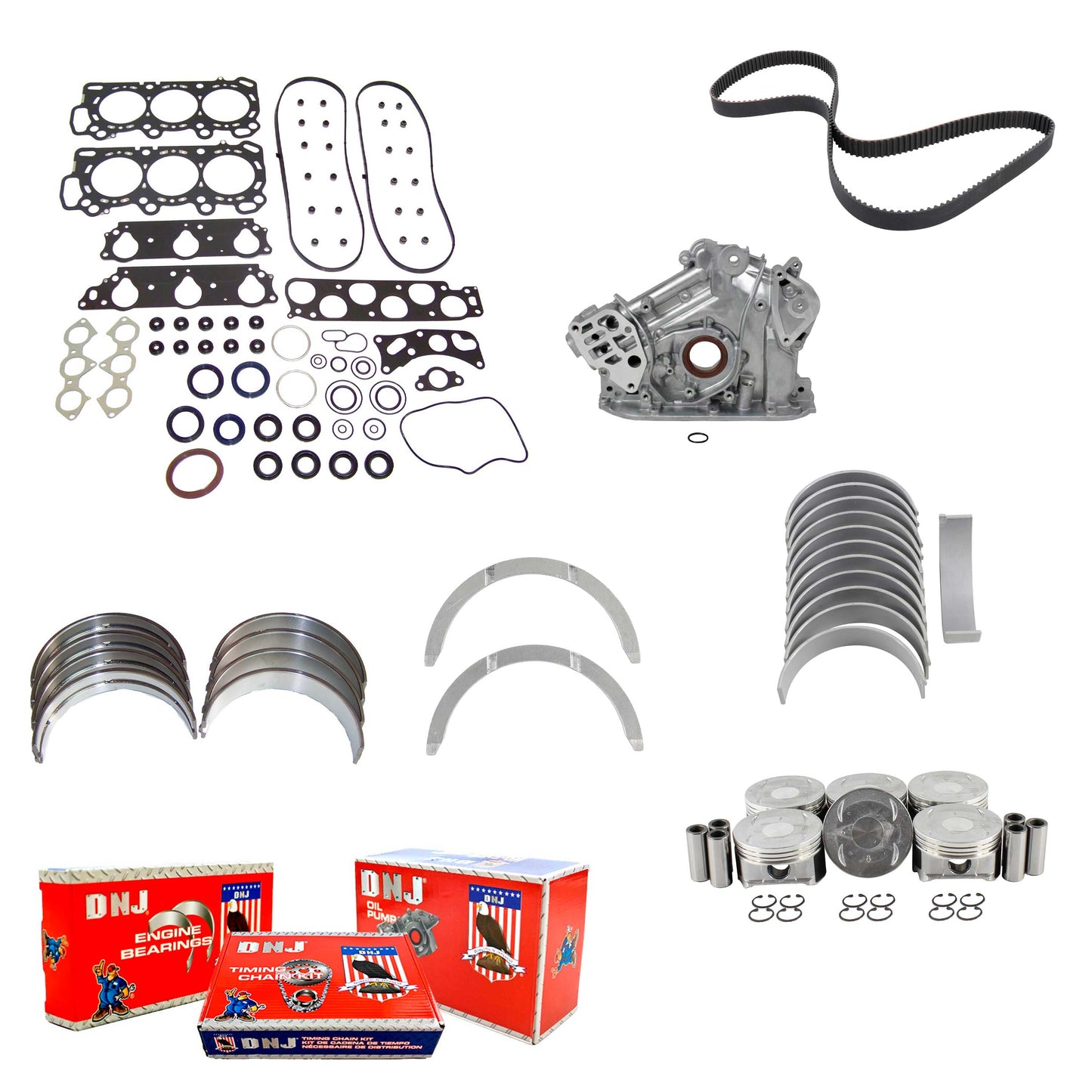 Master Engine Rebuild Kit 1999-2001 Honda 3.5L