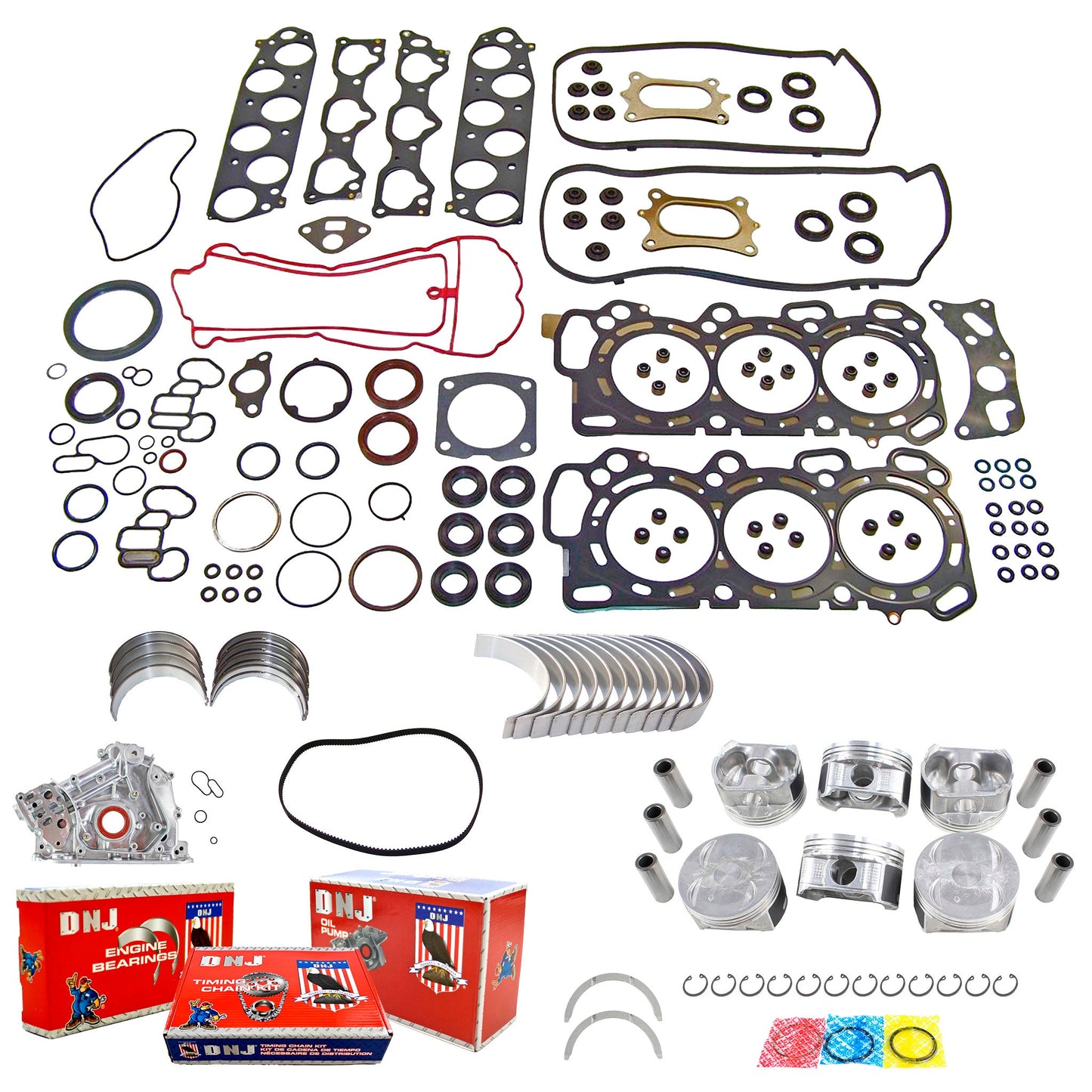 Master Engine Rebuild Kit 2008-2011 Honda 3.5L