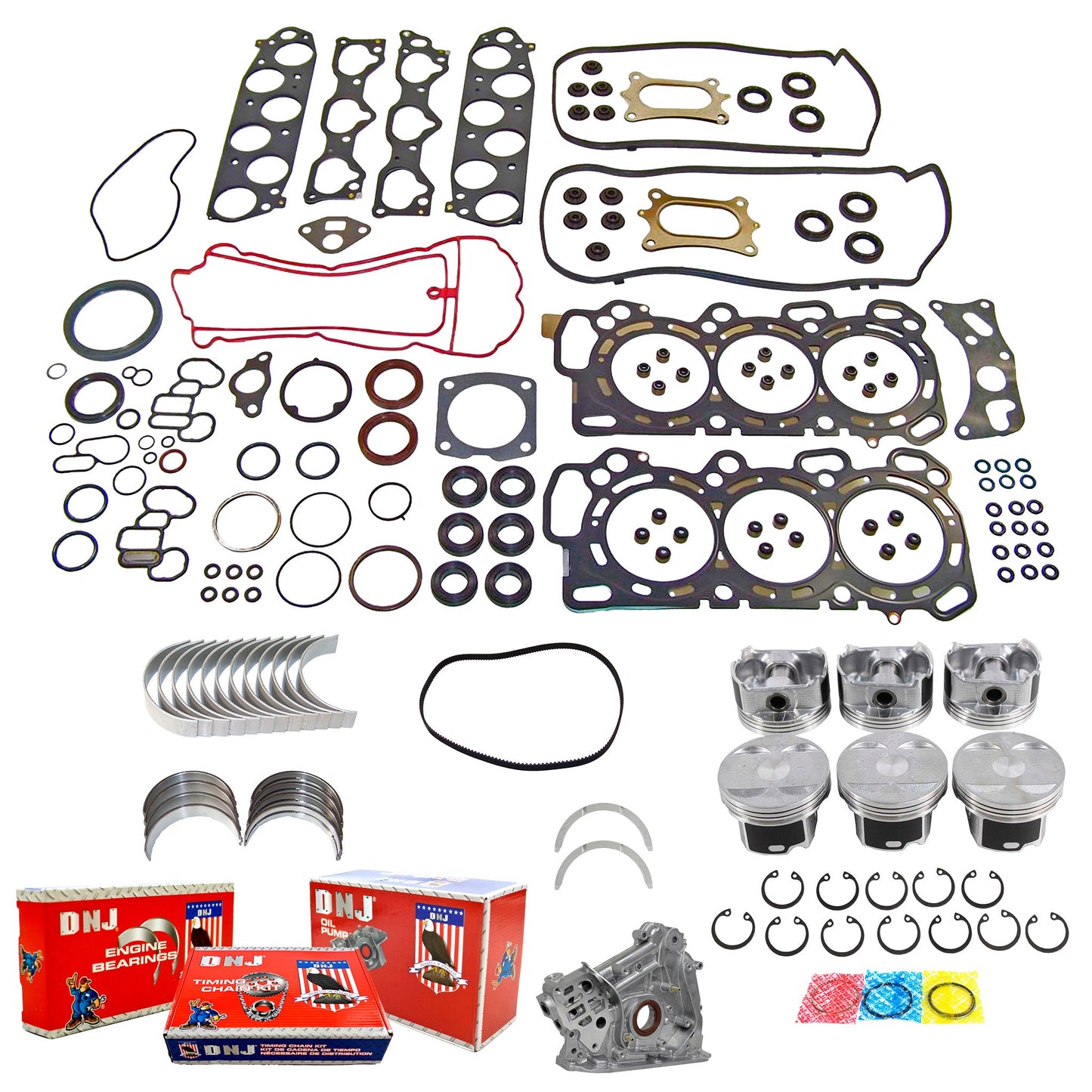 Master Engine Rebuild Kit 2008-2011 Honda 3.5L