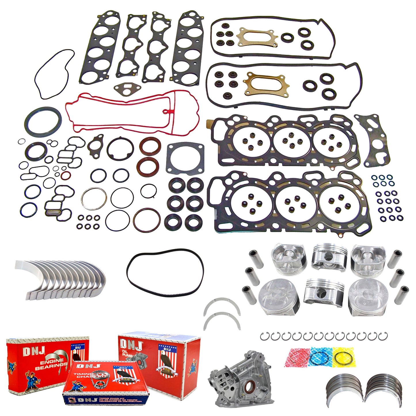 Master Engine Rebuild Kit 2008-2010 Honda 3.5L