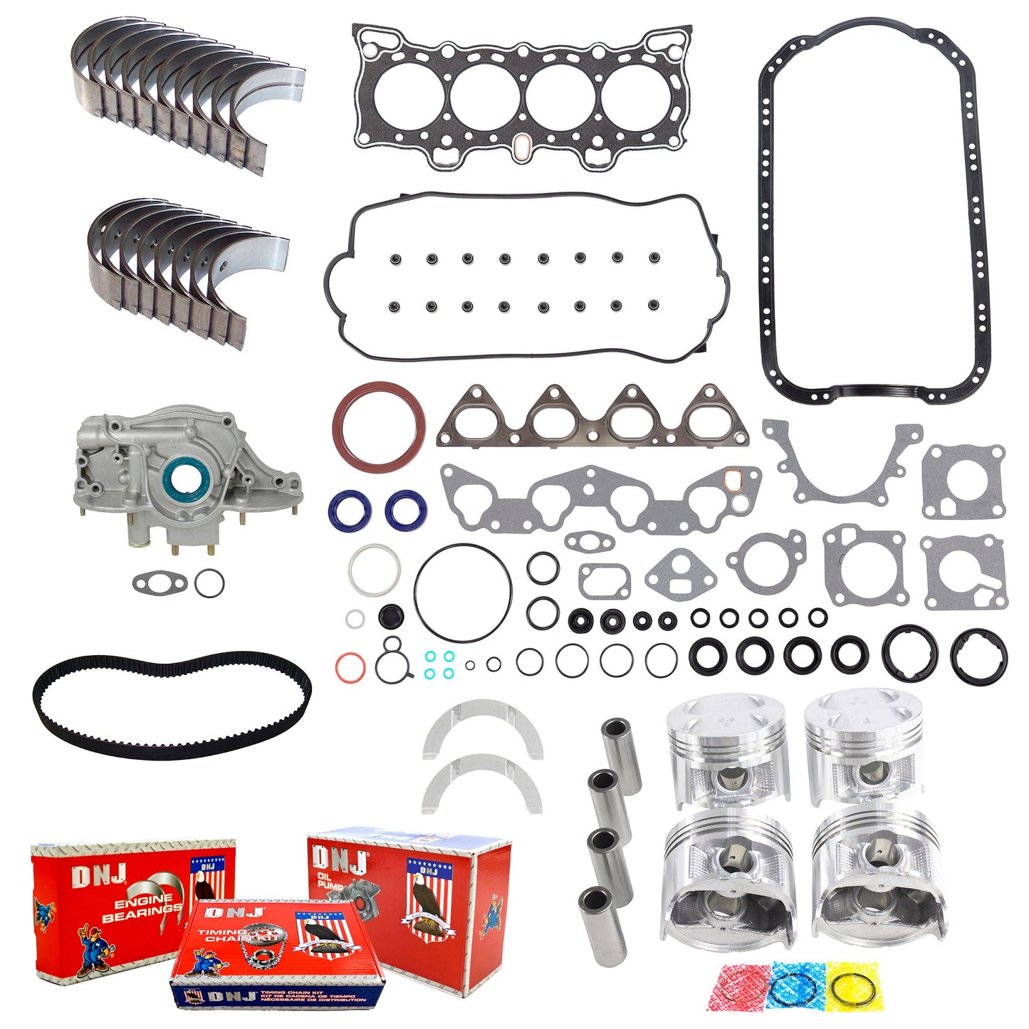 Master Engine Rebuild Kit 1992-1995 Honda 1.5L