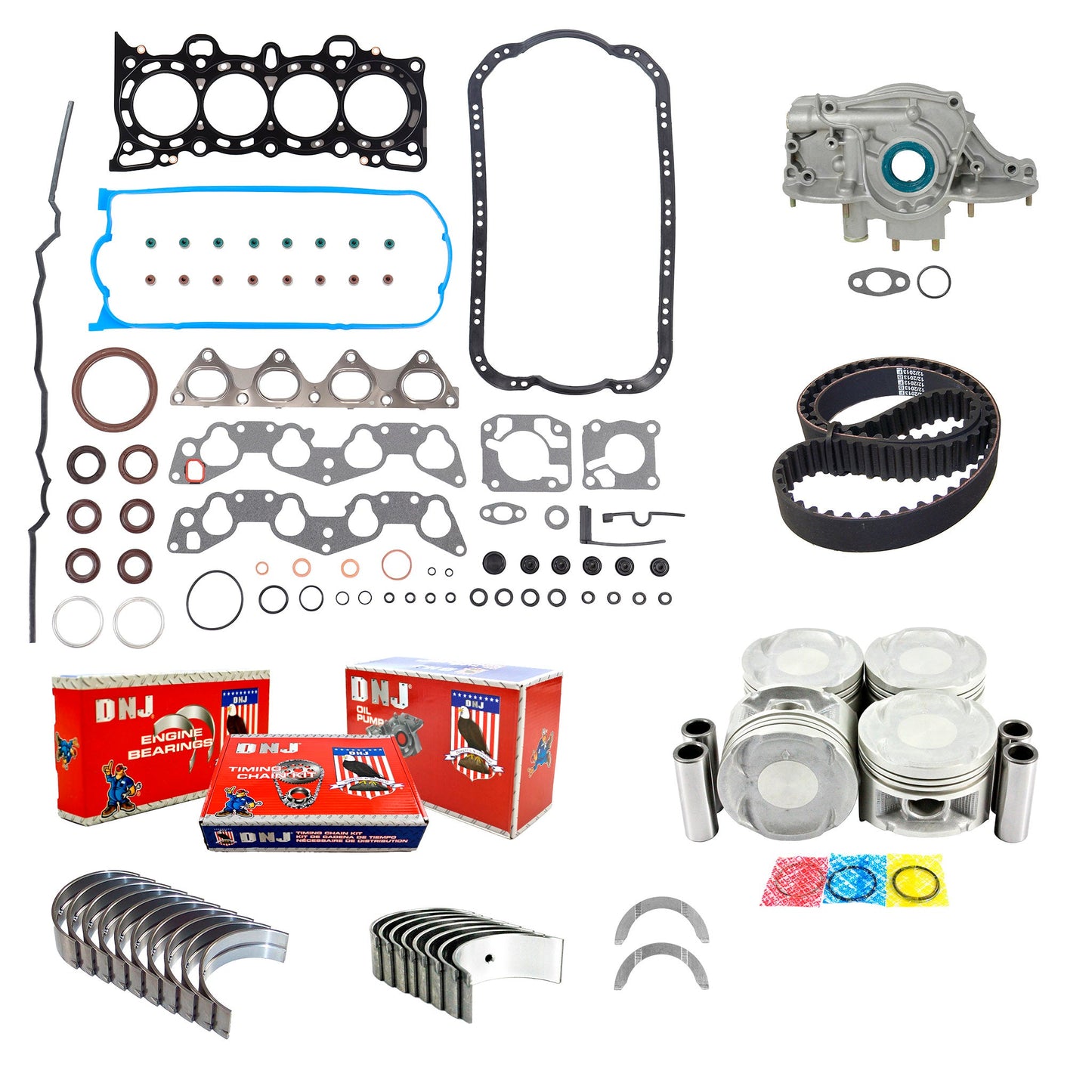 Master D16Z6 Engine Rebuild Kit: 1992 to 1995 Honda Civic & Honda del Sol