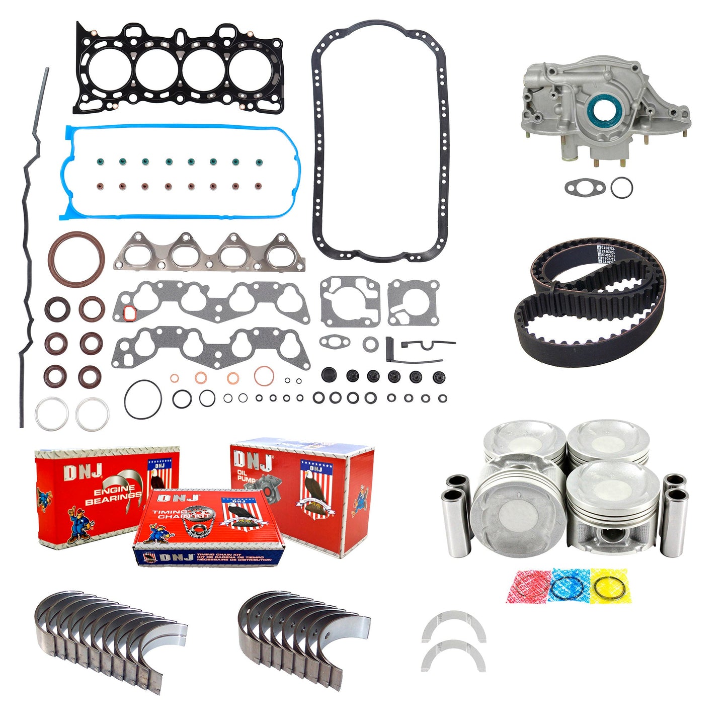 Master Engine Rebuild Kit 1992-1995 Honda 1.5L