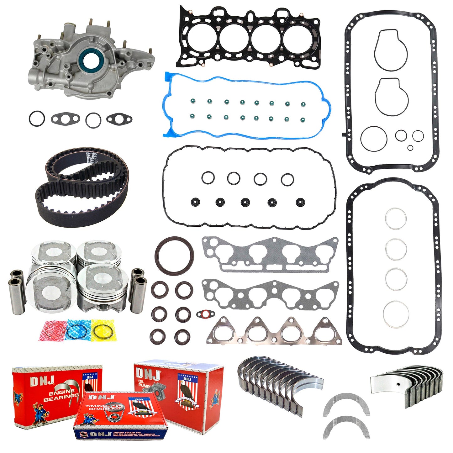 Master Engine Rebuild Kit 1996-2000 Honda Civic & Civic Del Sol 1.6L L4