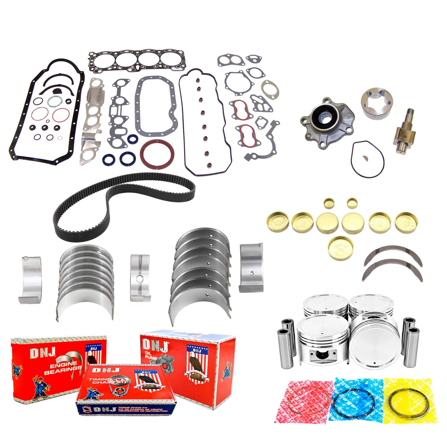 Master Engine Rebuild Kit 1993-1997 Honda,Isuzu 2.6L
