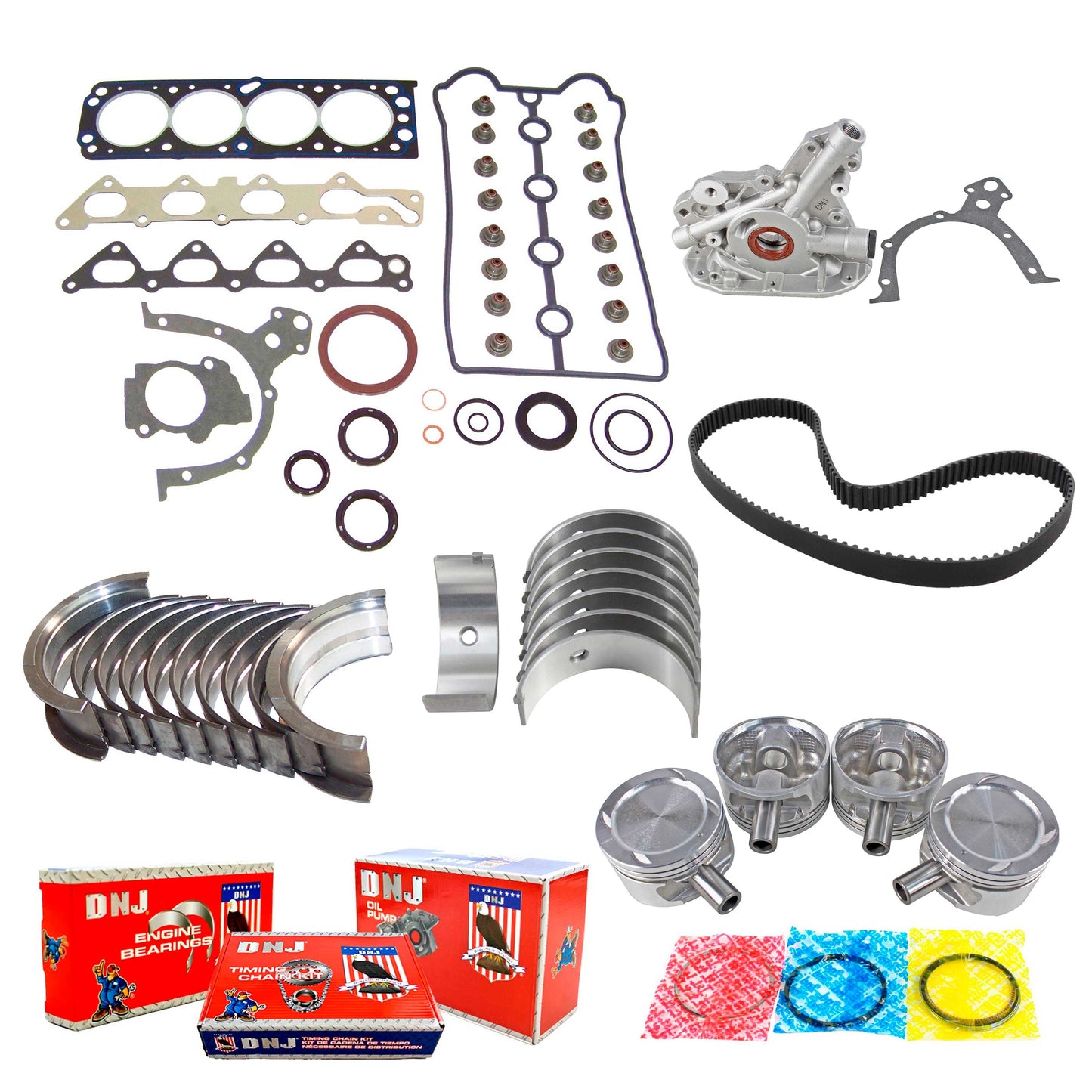 Master Engine Rebuild Kit 1999-2002 Daewoo 1.6L