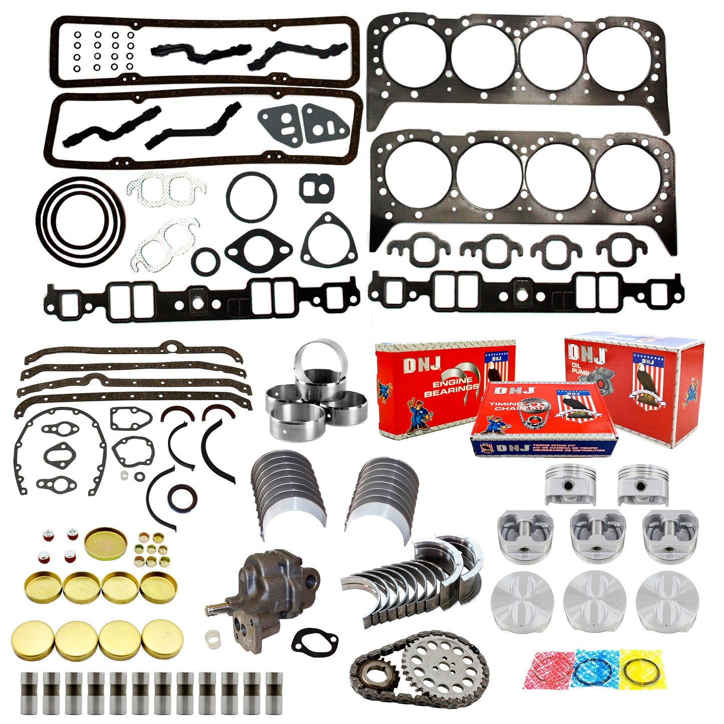 Master Engine Rebuild Kit 1967-1980 Buick,Chevrolet,GMC,Oldsmobile,Pontiac 5.7L