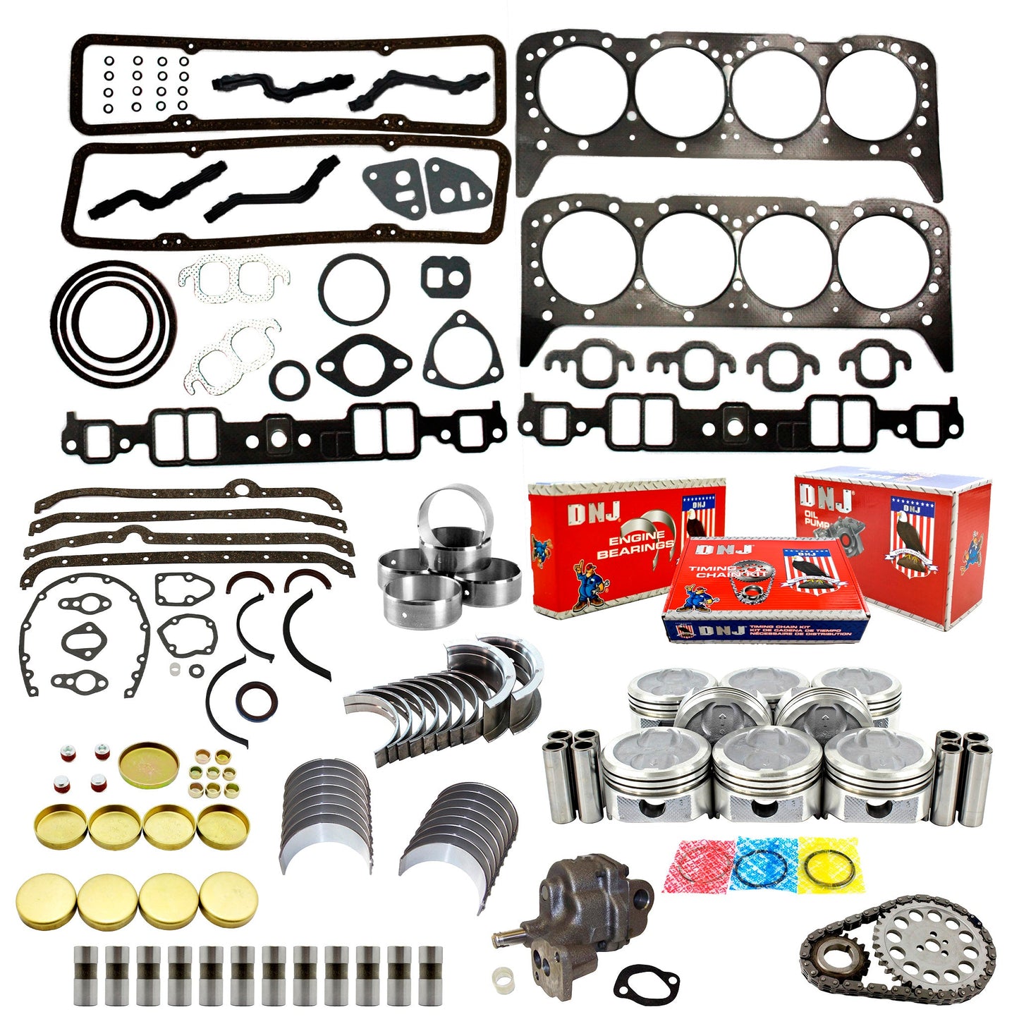 Master Engine Rebuild Kit 1967-1980 Buick, Chevrolet, GMC, Oldsmobile, Pontiac 5.7L V8