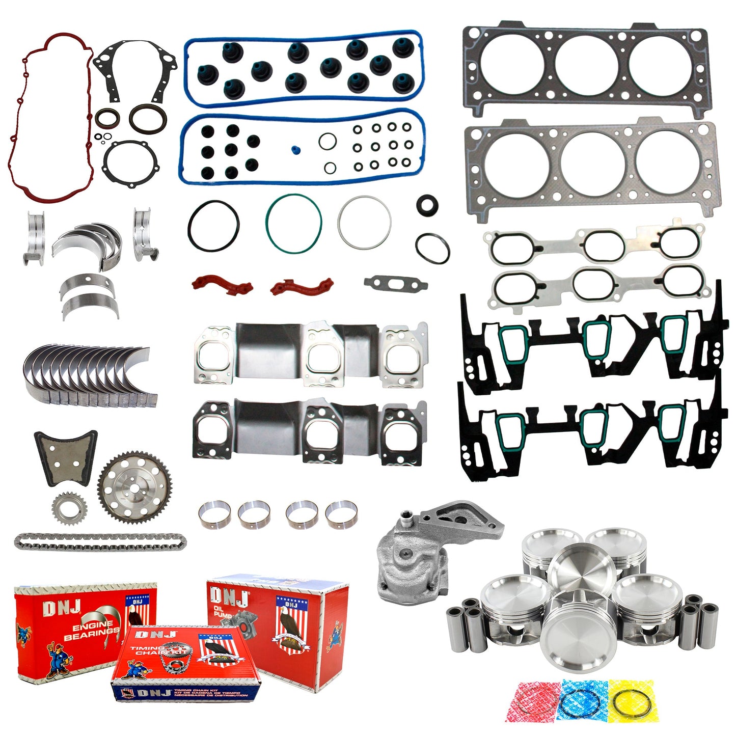 Master Engine Rebuild Kit 2007 Chevrolet,Pontiac 3.4L