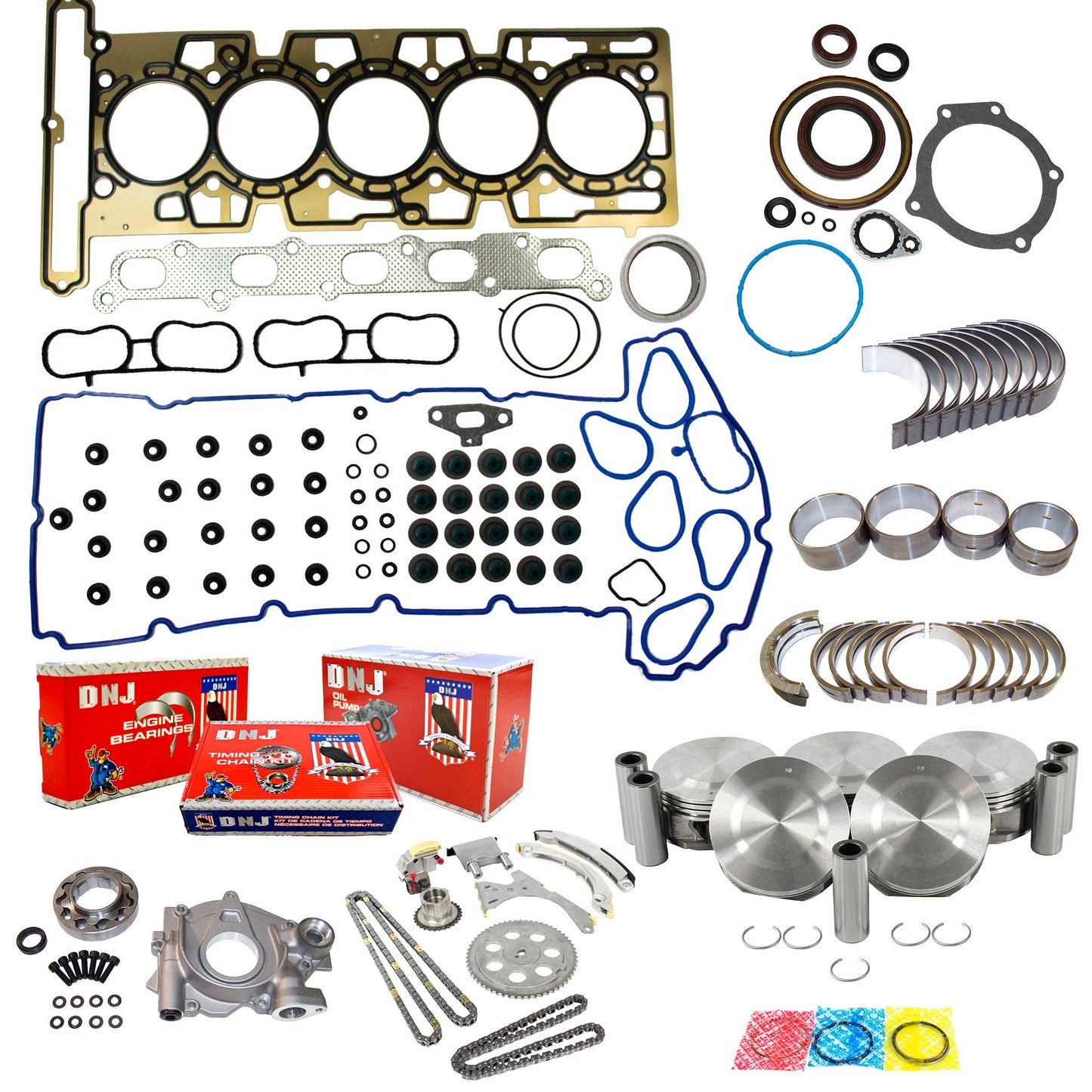 Master Engine Rebuild Kit 2004-2006 Chevrolet, GMC, Hummer, Isuzu 3.5L L5