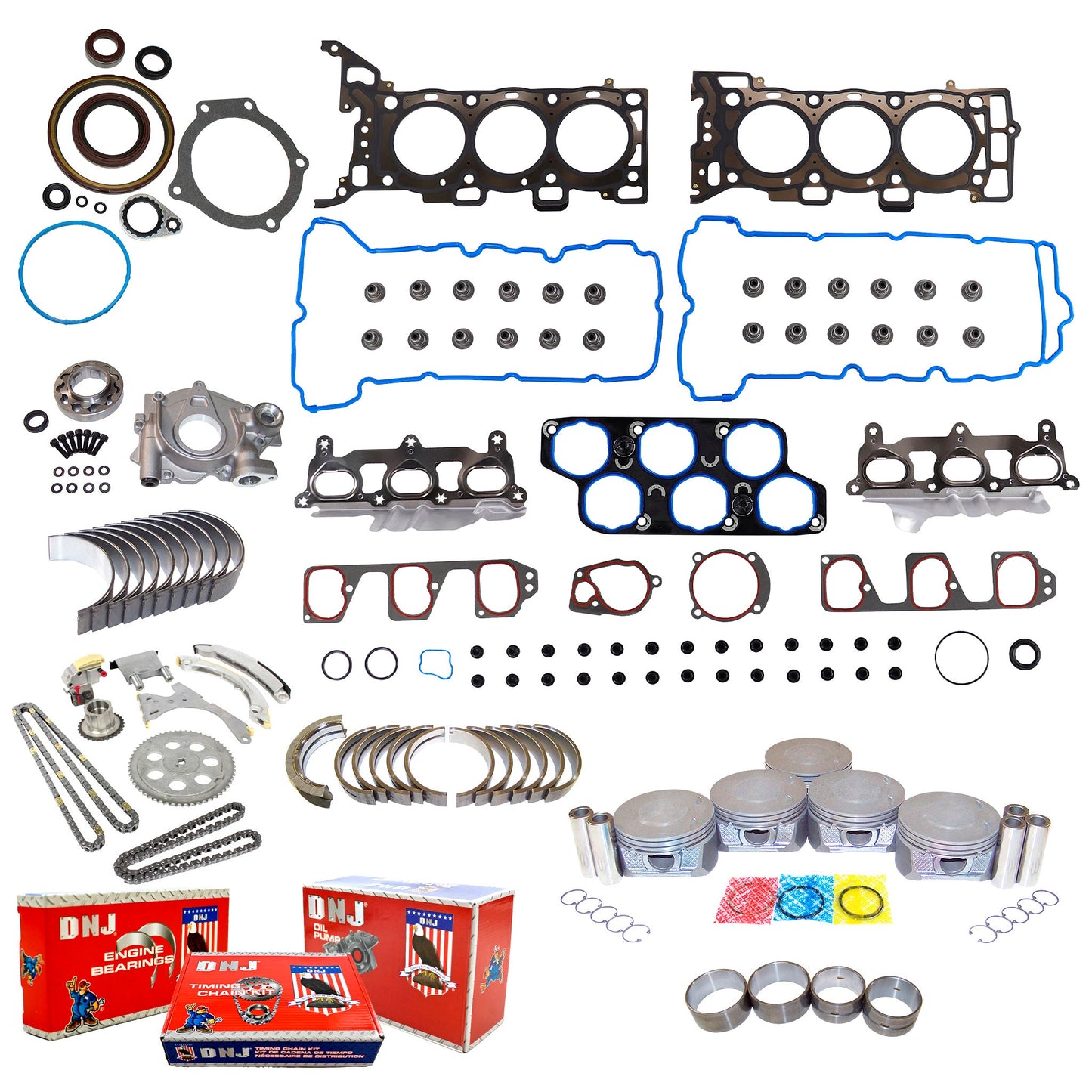 Master Engine Rebuild Kit 2007-2012 Chevrolet, GMC, Hummer, Isuzu 3.7L L5