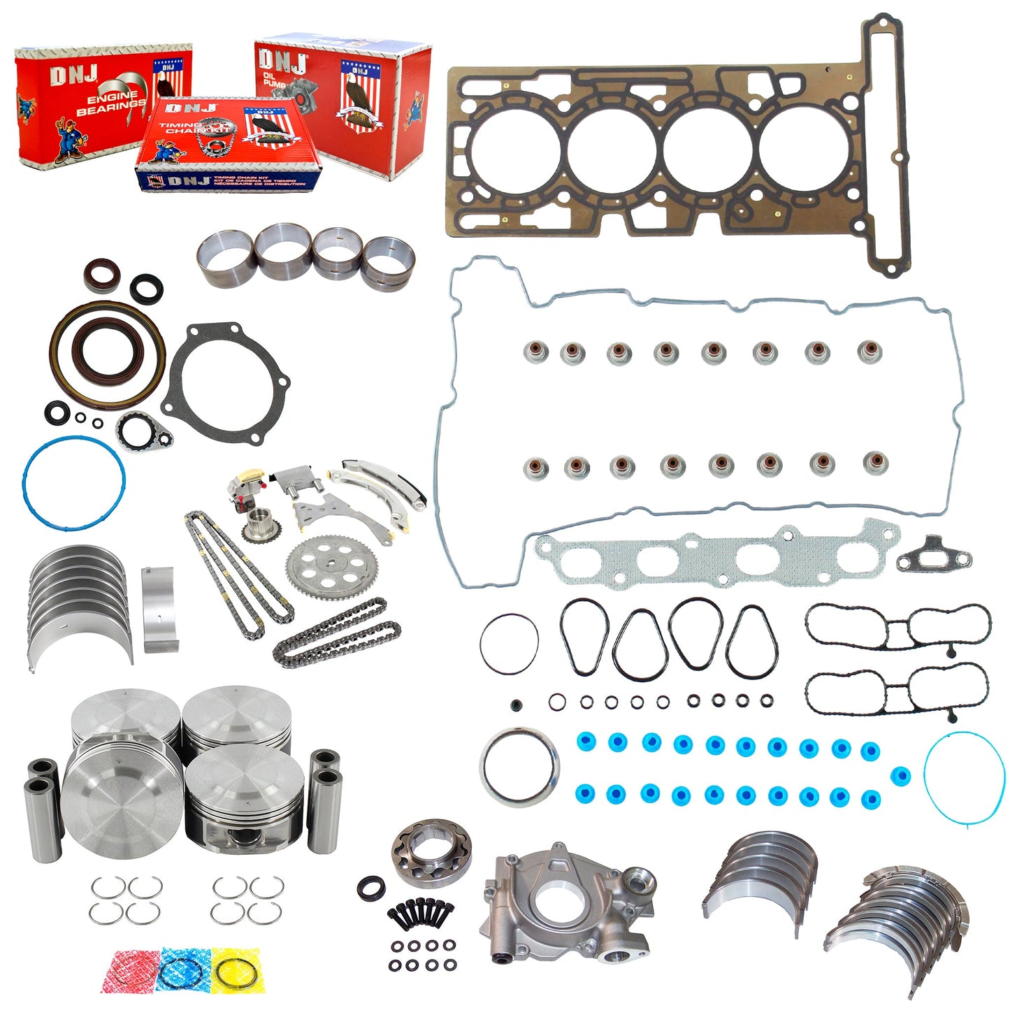 Master Engine Rebuild Kit 2004-2006 Chevrolet,GMC,Isuzu 2.8L
