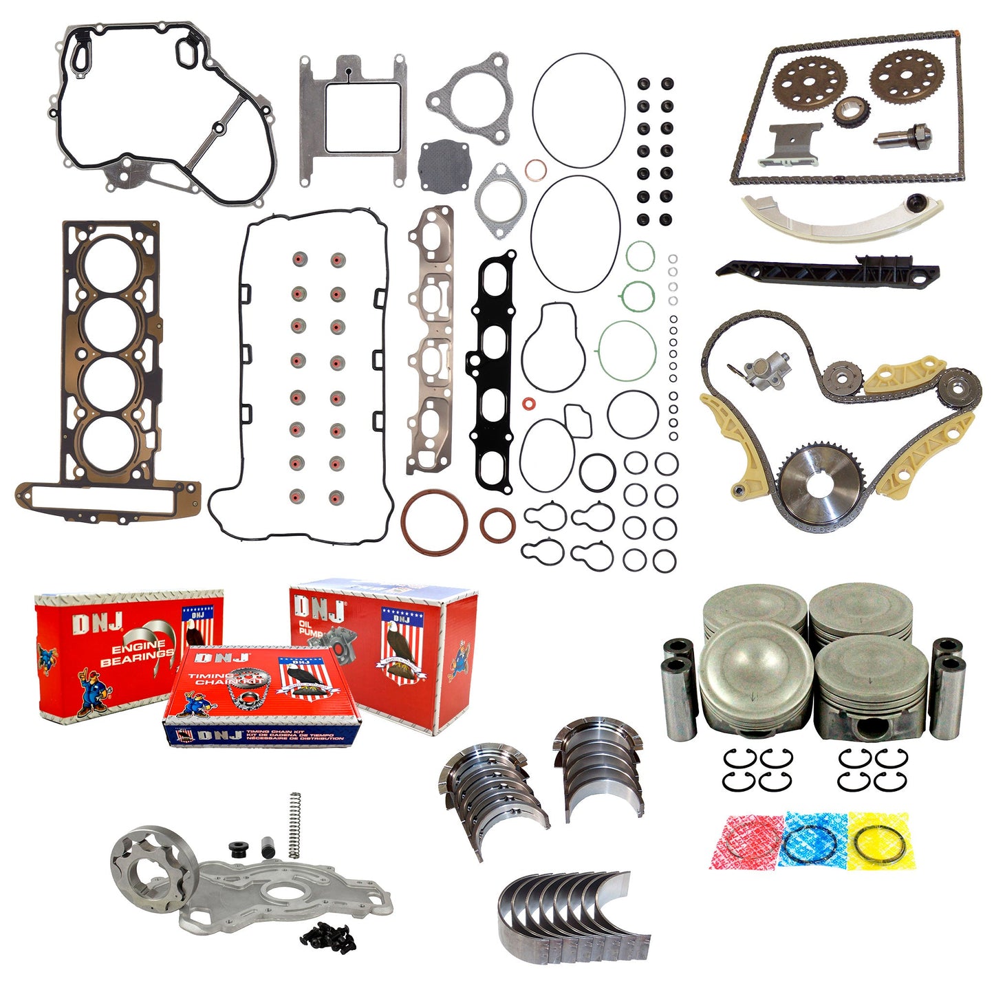 Master Engine Rebuild Kit 2004-2007 Chevrolet,Saturn 2.0L