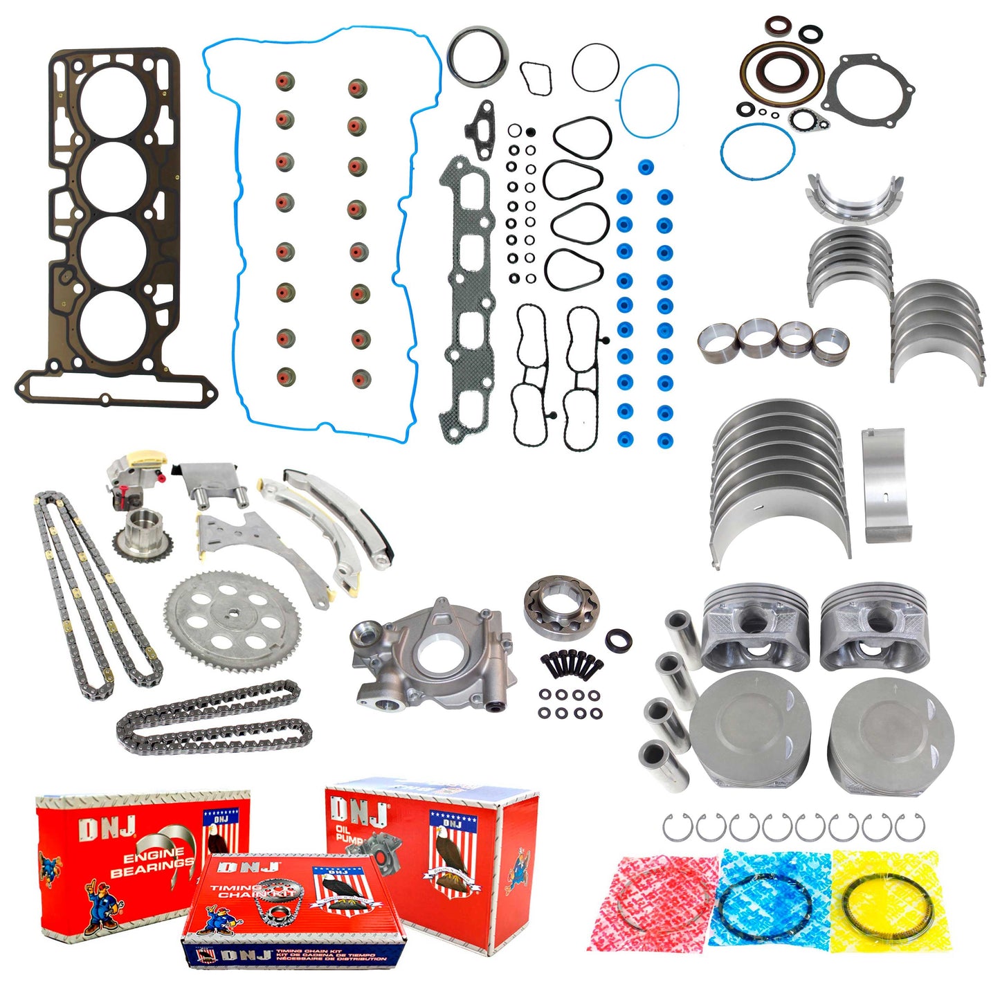 Master Engine Rebuild Kit 2007-2012 Chevrolet,GMC,Isuzu 2.9L