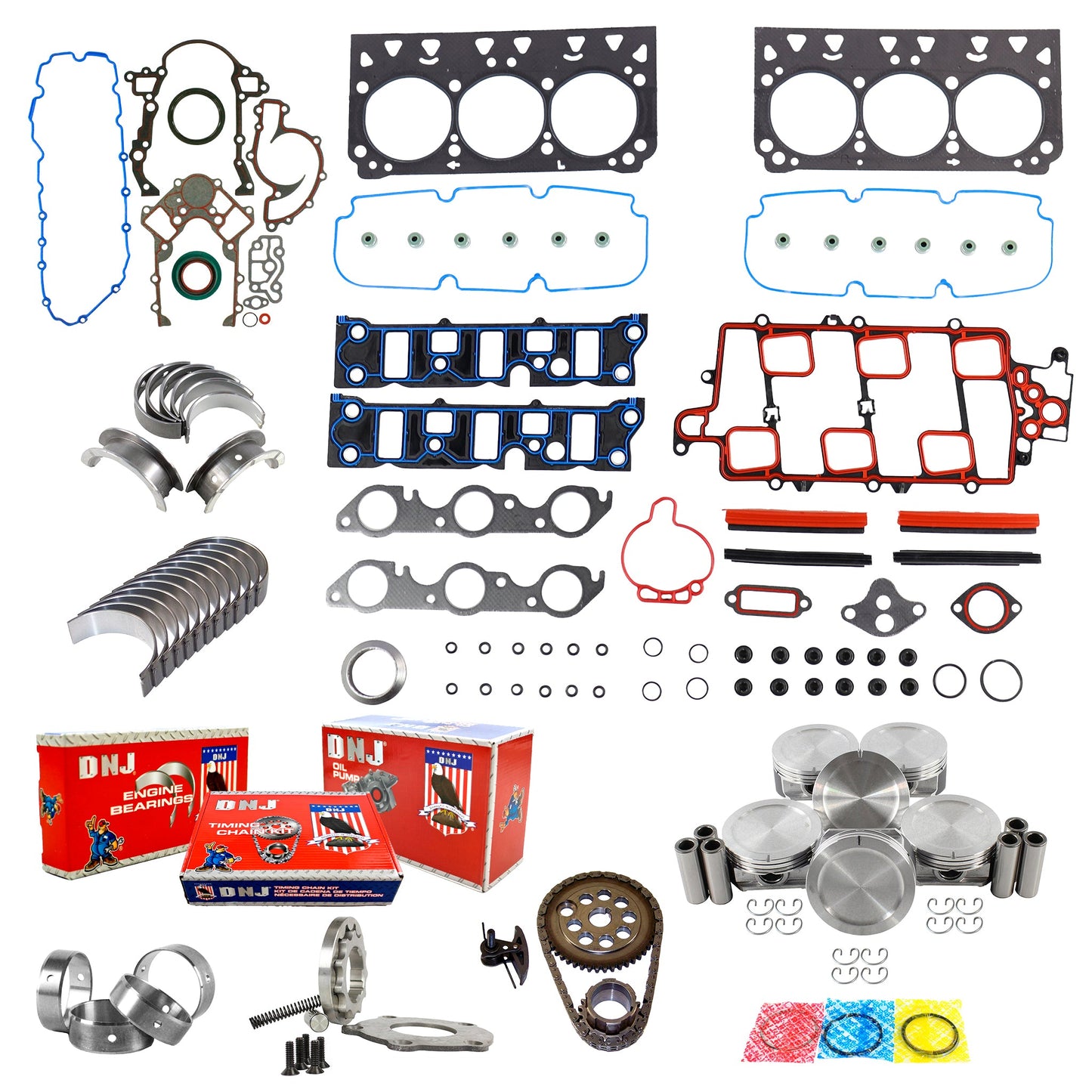 Master Engine Rebuild Kit 2000-2003 Buick,Pontiac 3.8L