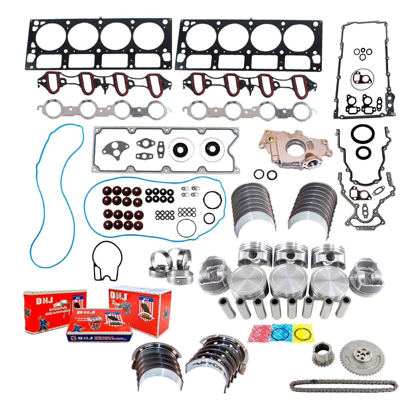 Master Engine Rebuild Kit 2001-2002 Chevrolet & GMC 6.0L V8