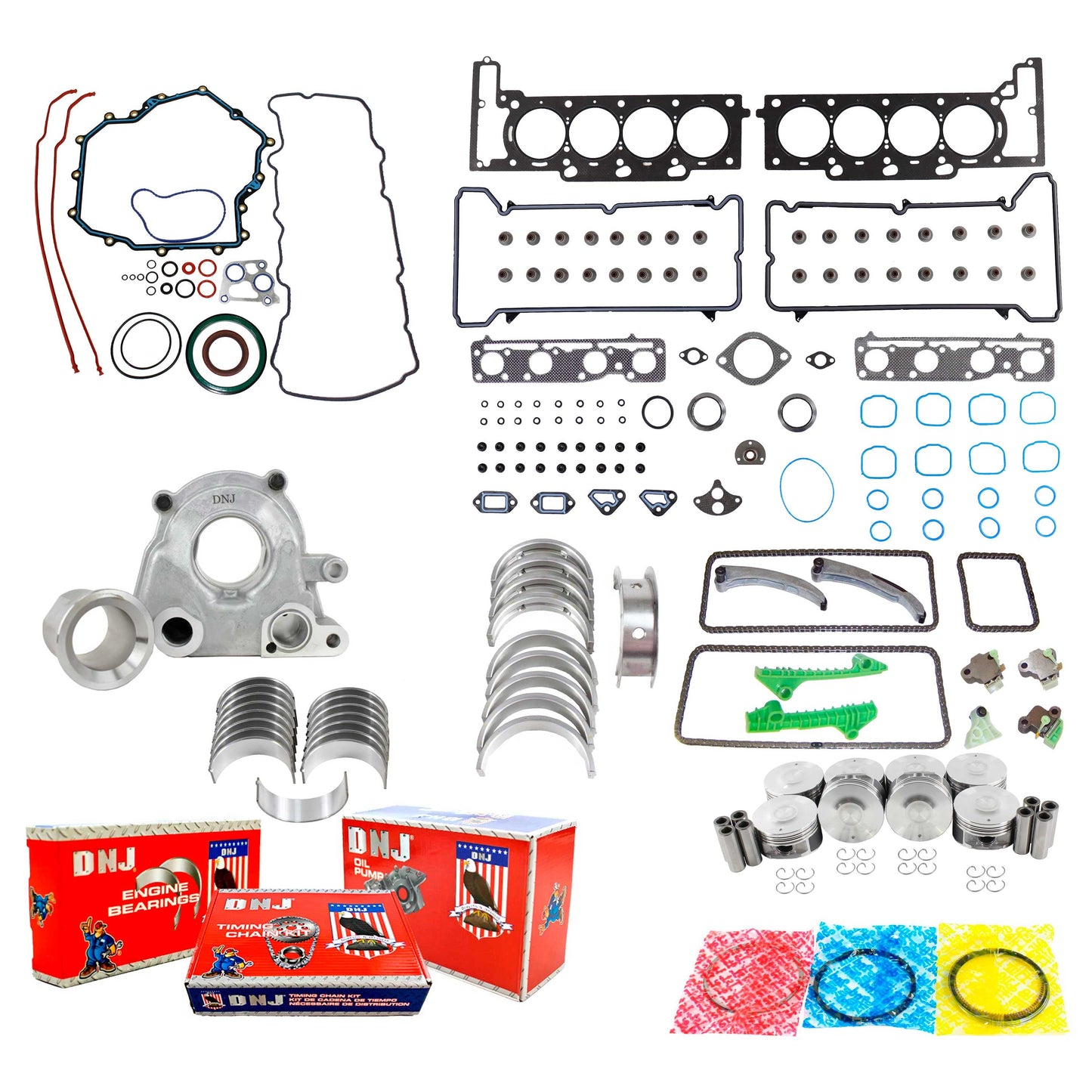 Master Engine Rebuild Kit 2006-2011 Buick,Cadillac 4.6L