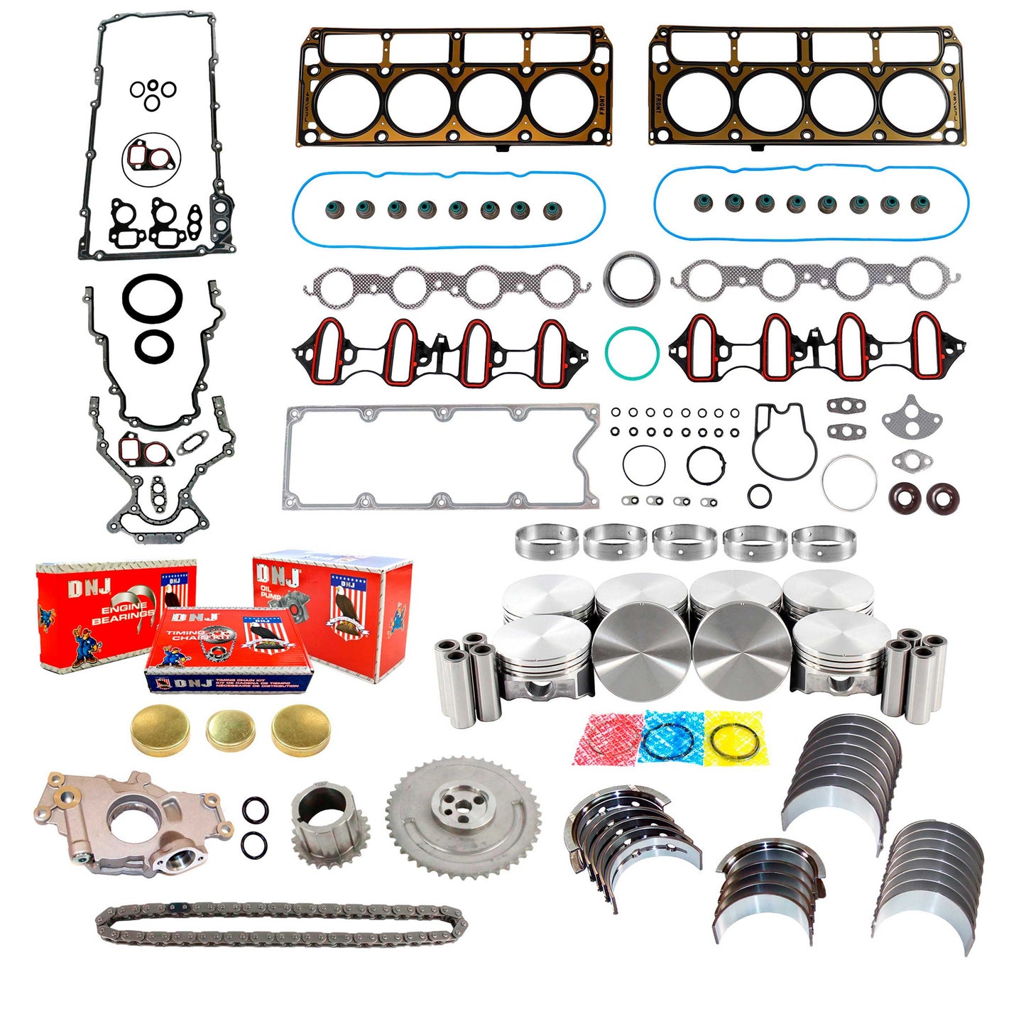 Master Engine Rebuild Kit 2002-2003 Chevrolet,GMC 4.8L