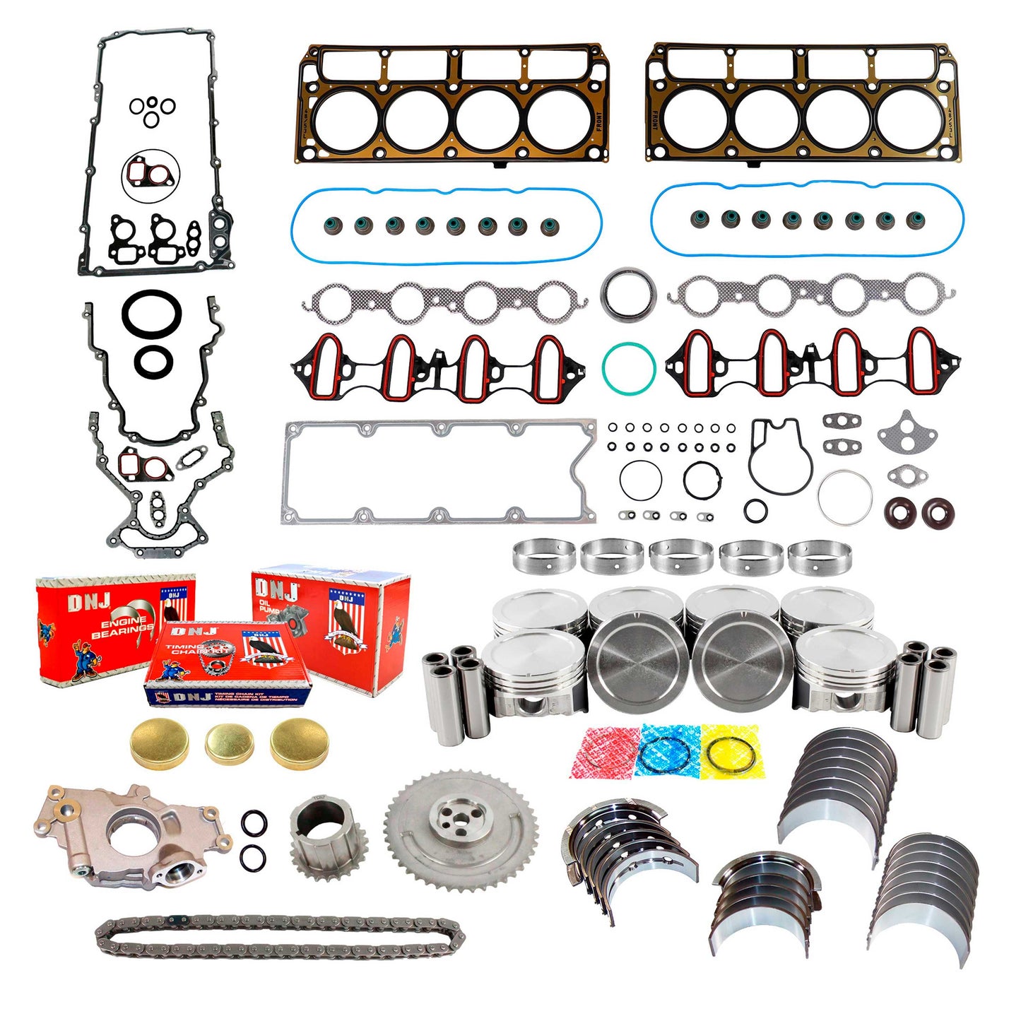 Master Engine Rebuild Kit 2002-2003 Cadillac,Chevrolet,GMC,Isuzu 5.3L