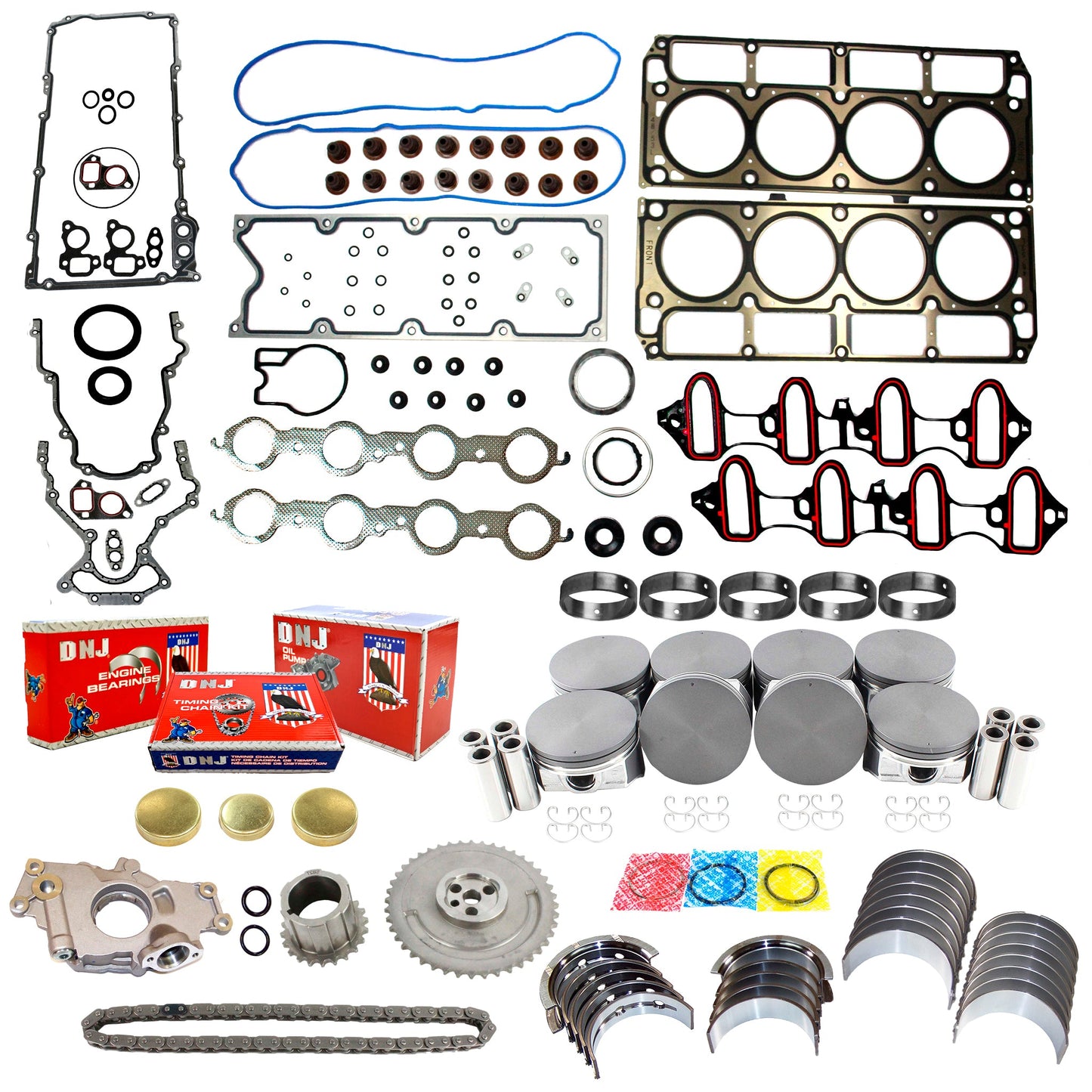 Master 5.3 LS Engine Rebuild Kit 2004-2007 Buick, Cadillac, Chevrolet, GMC 4.8L-5.3L