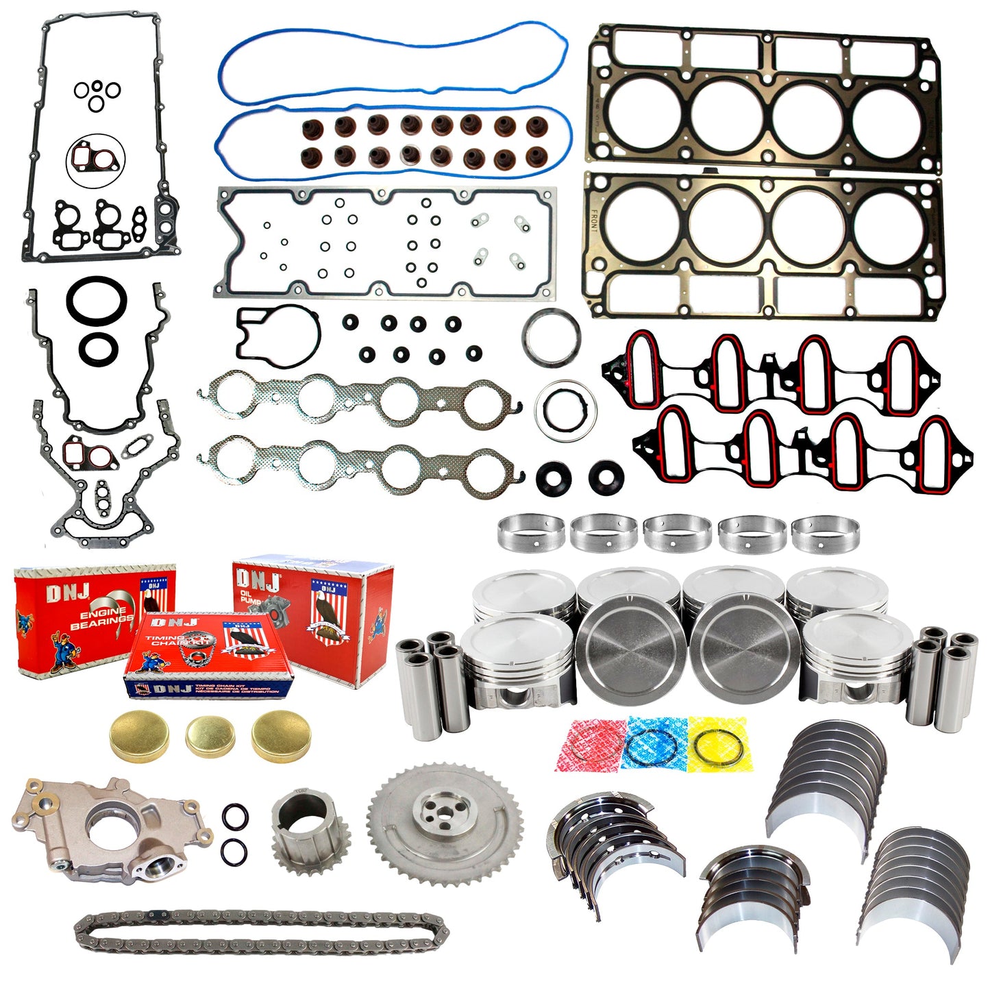 Master 2002-2003 GMC Yukon, Sierra 1500, Yukon XL 1500 & Chevrolet Silverado 1500, Tahoe, Suburban 1500 Engine Rebuild Kit