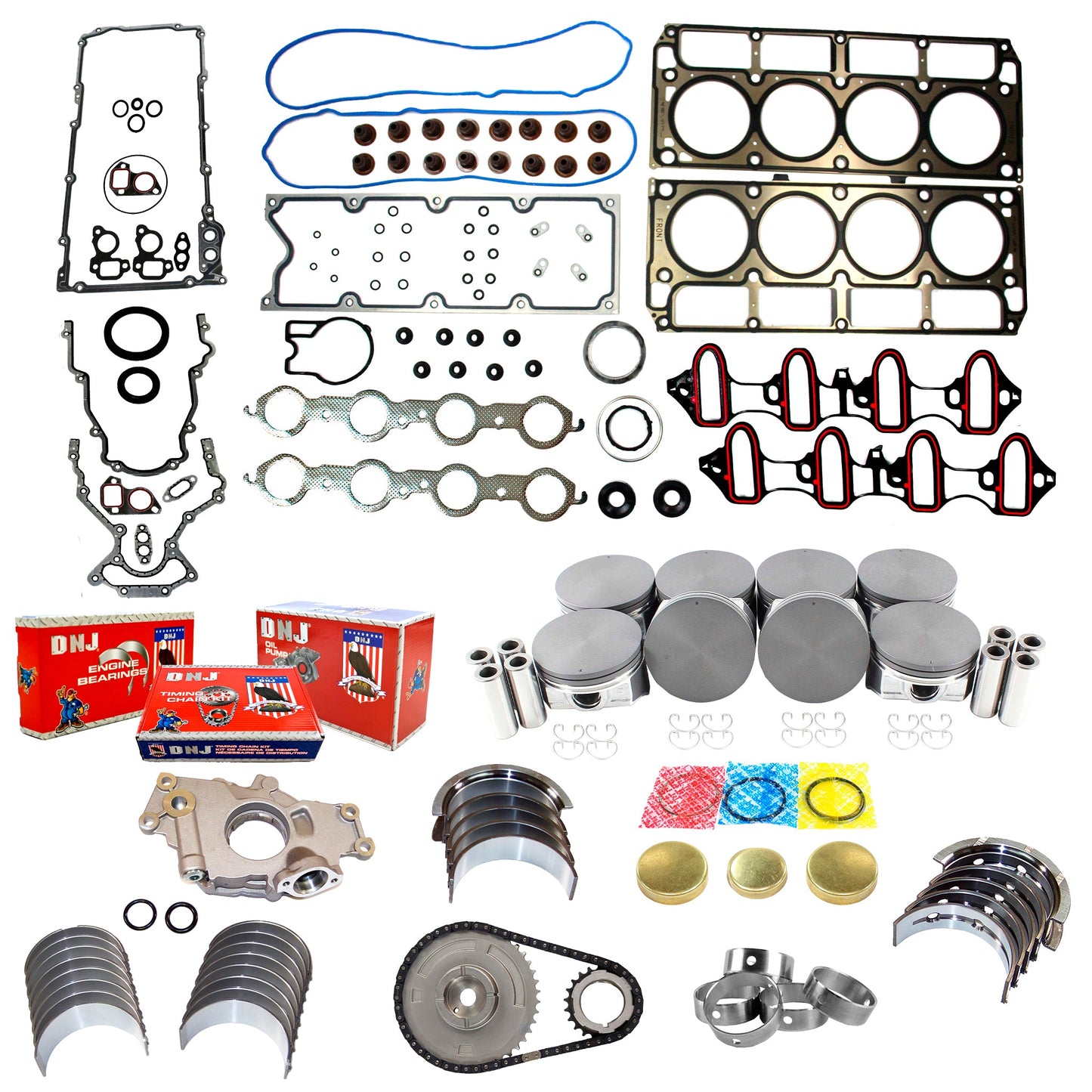 Master Engine Rebuild Kit 2007-2008 Chevrolet,GMC 4.8L-5.3L