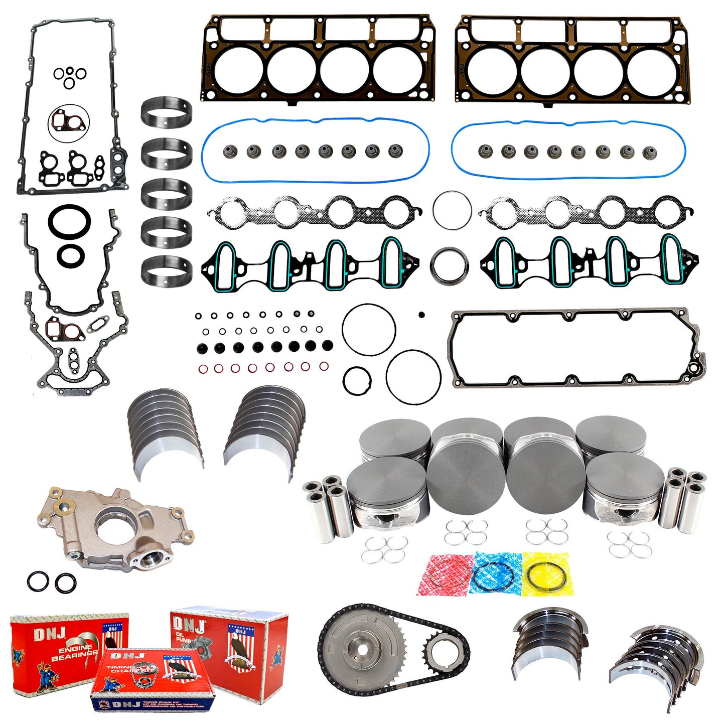 Master Engine Rebuild Kit 2007-2009 Chevrolet,Saab 6.0L