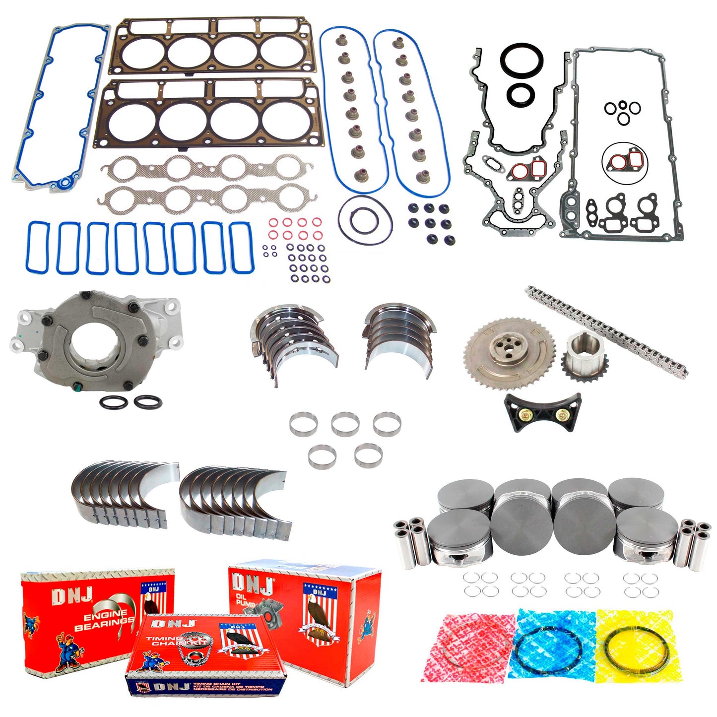 Master Engine Rebuild Kit 2006-2007 Cadillac,Chevrolet 6.0L