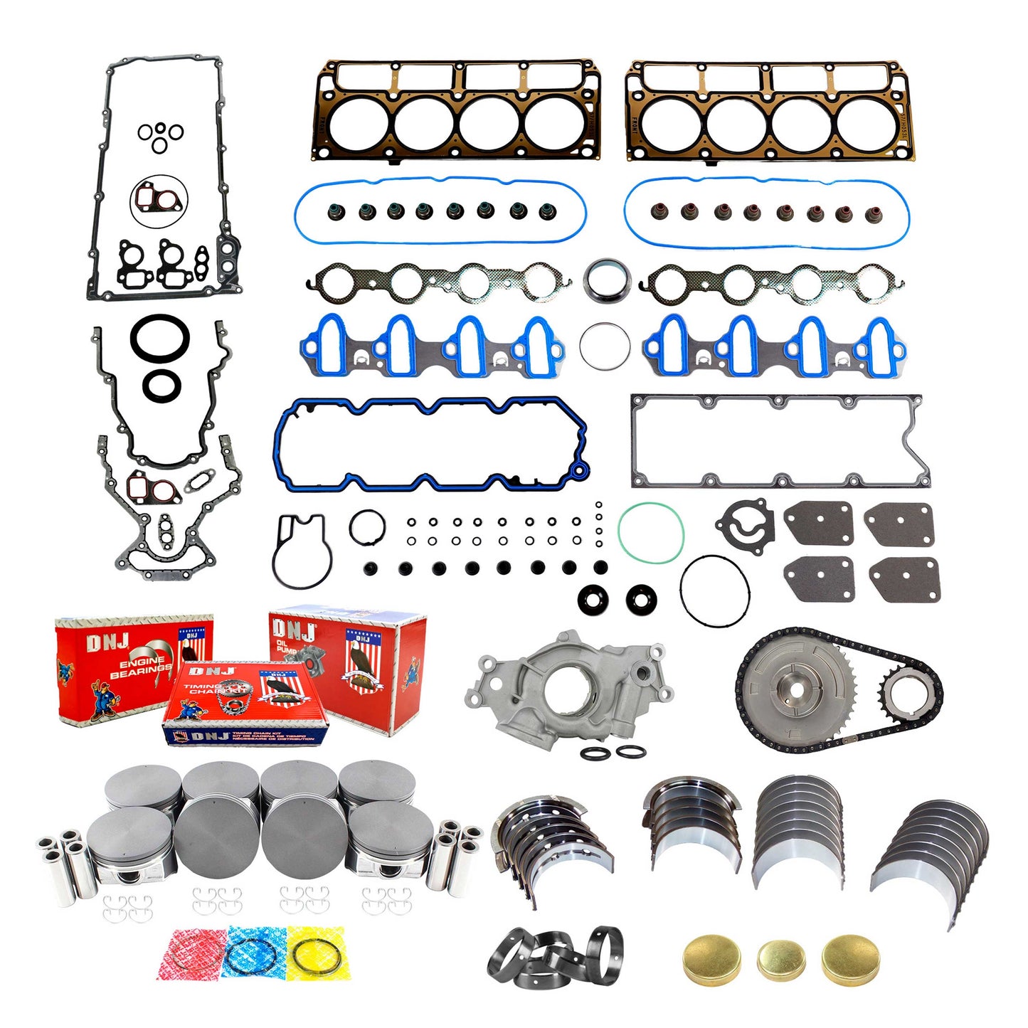 Master Engine Rebuild Kit 2007-2009 Chevrolet,GMC,Saab 5.3L