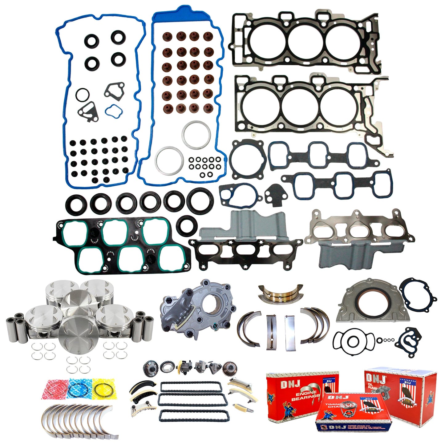 Master Engine Rebuild Kit 2007-2008 Buick, GMC, Saturn 3.6L V6