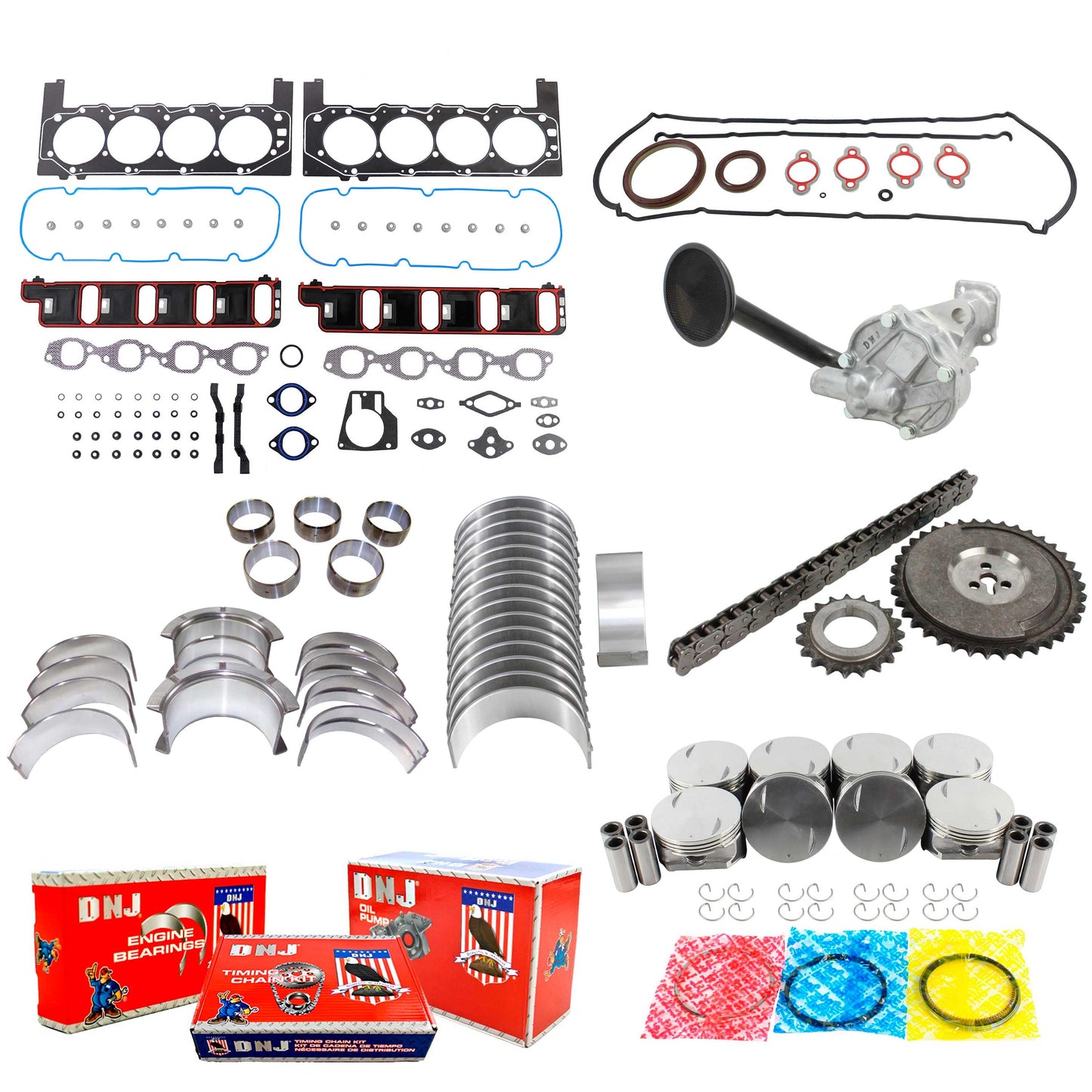 Master Engine Rebuild Kit 2004-2007 Chevrolet,GMC 8.1L