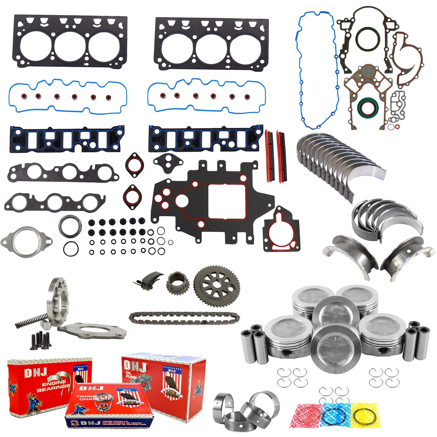 Master Engine Rebuild Kit 2001-2003 Buick,Pontiac 3.8L