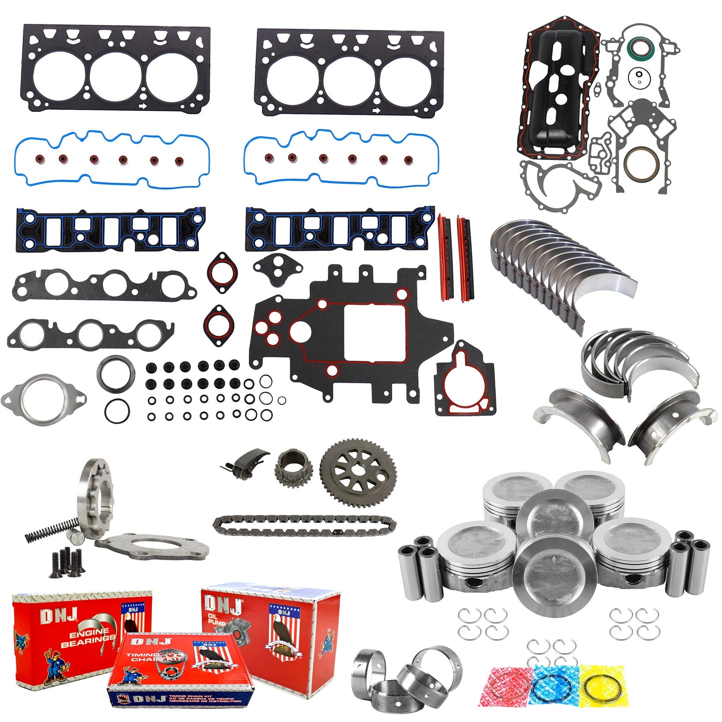 Master Engine Rebuild Kit 2004-2005 Buick,Chevrolet,Pontiac 3.8L
