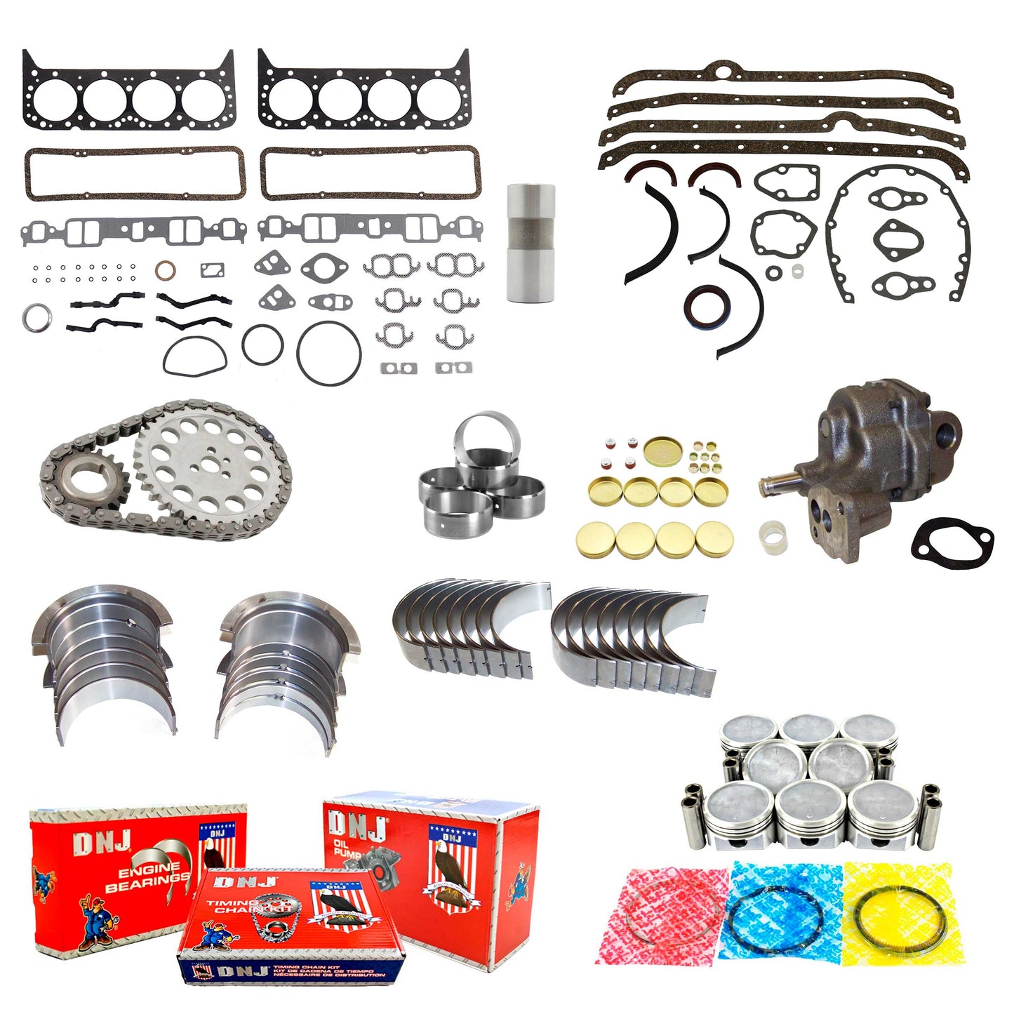 Master Engine Rebuild Kit 1976-1980 Buick,Chevrolet,GMC,Oldsmobile,Pontiac 5.0L