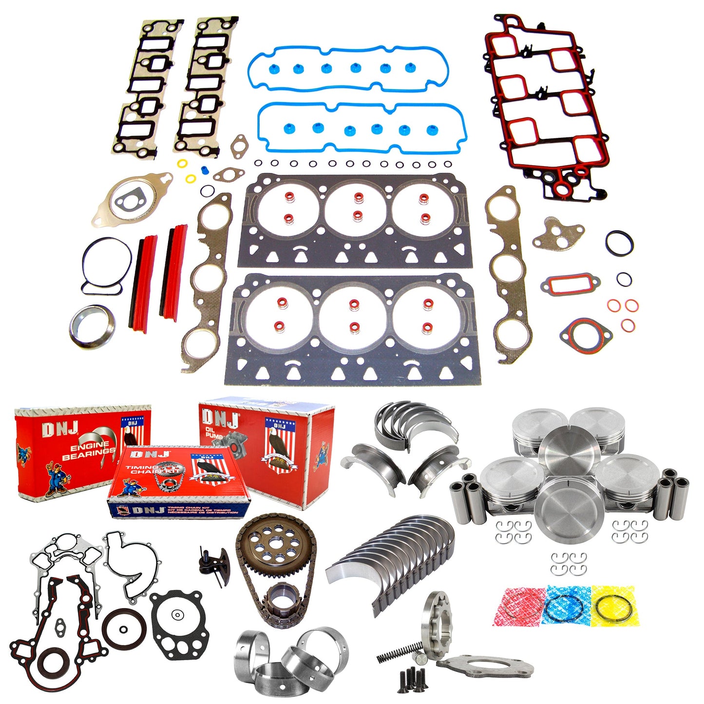Master Engine Rebuild Kit 2006-2008 Buick, Pontiac 3.8L V6
