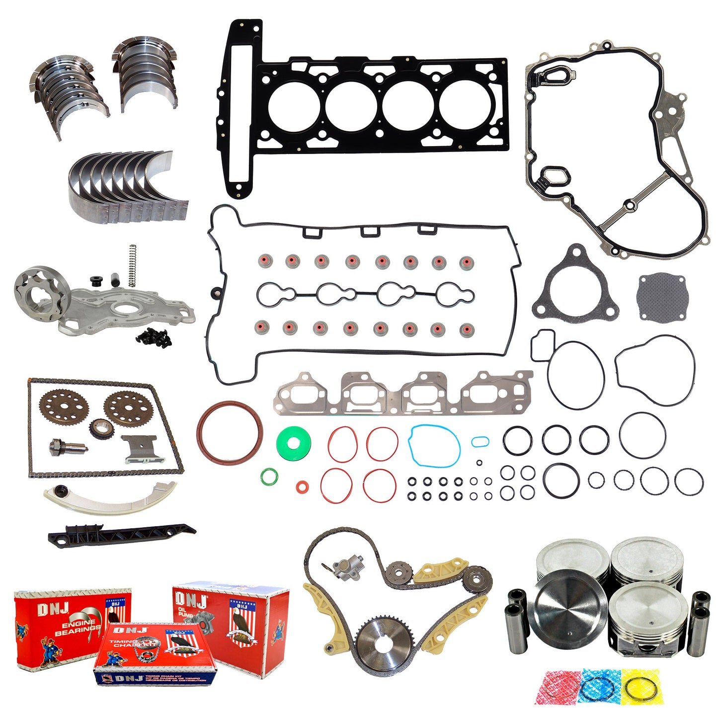 Master Engine Rebuild Kit 2007-2008 Chevrolet,Pontiac,Saturn 2.2L