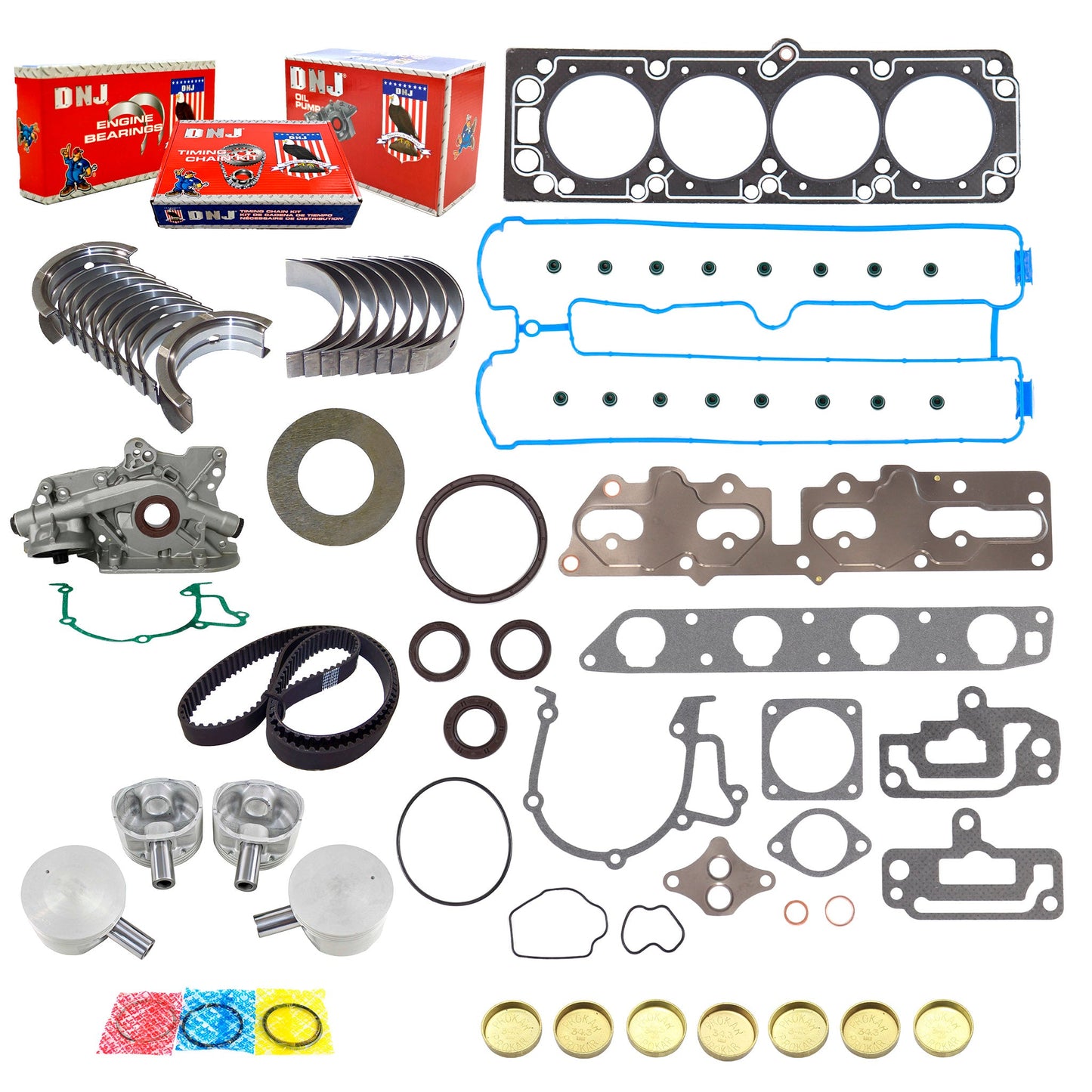 Master Engine Rebuild Kit 2000-2003 Isuzu 2.2L