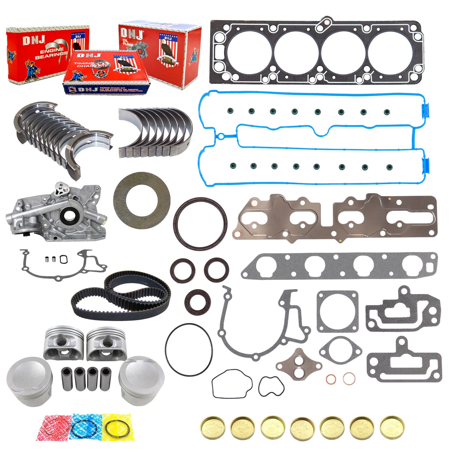 Master Engine Rebuild Kit 1999-2002 Daewoo 2.0L