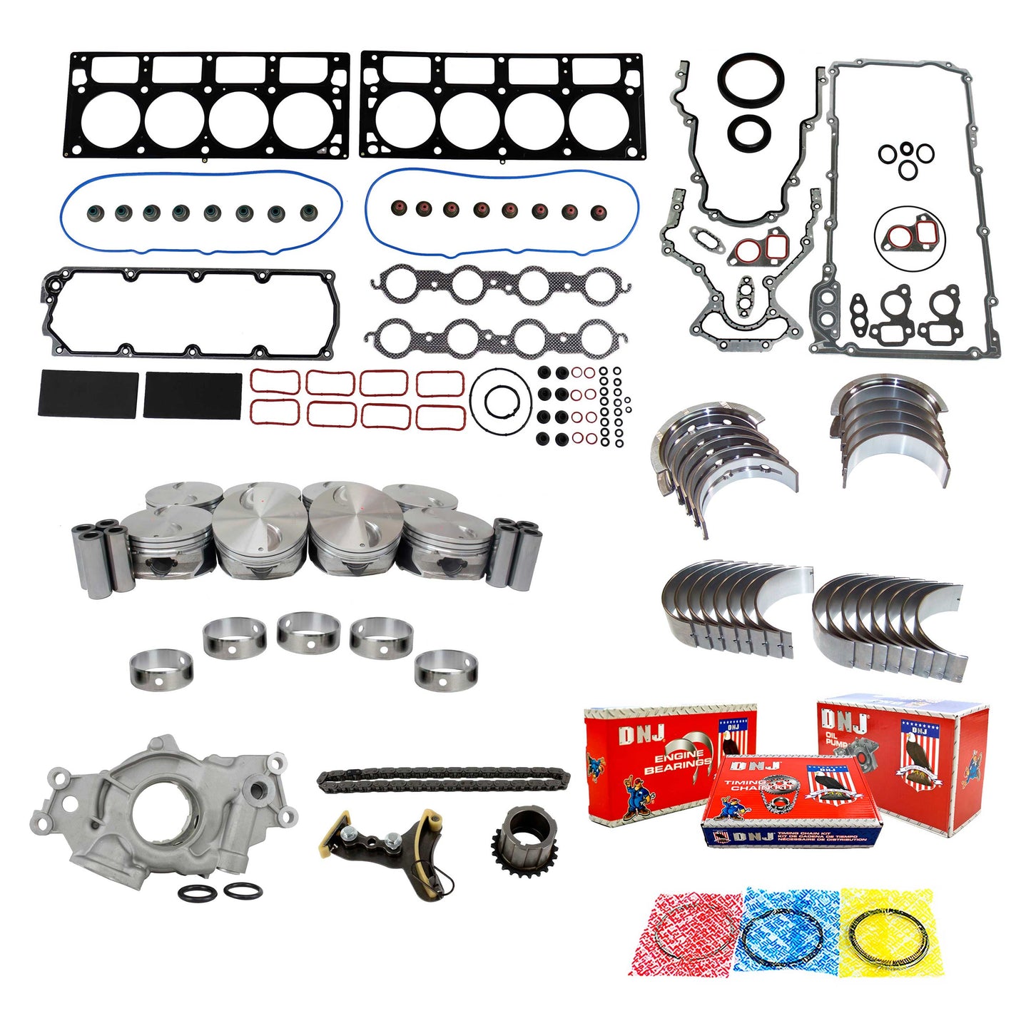 Master Engine Rebuild Kit 2010-2015 Chevrolet Camaro 6.2L V8