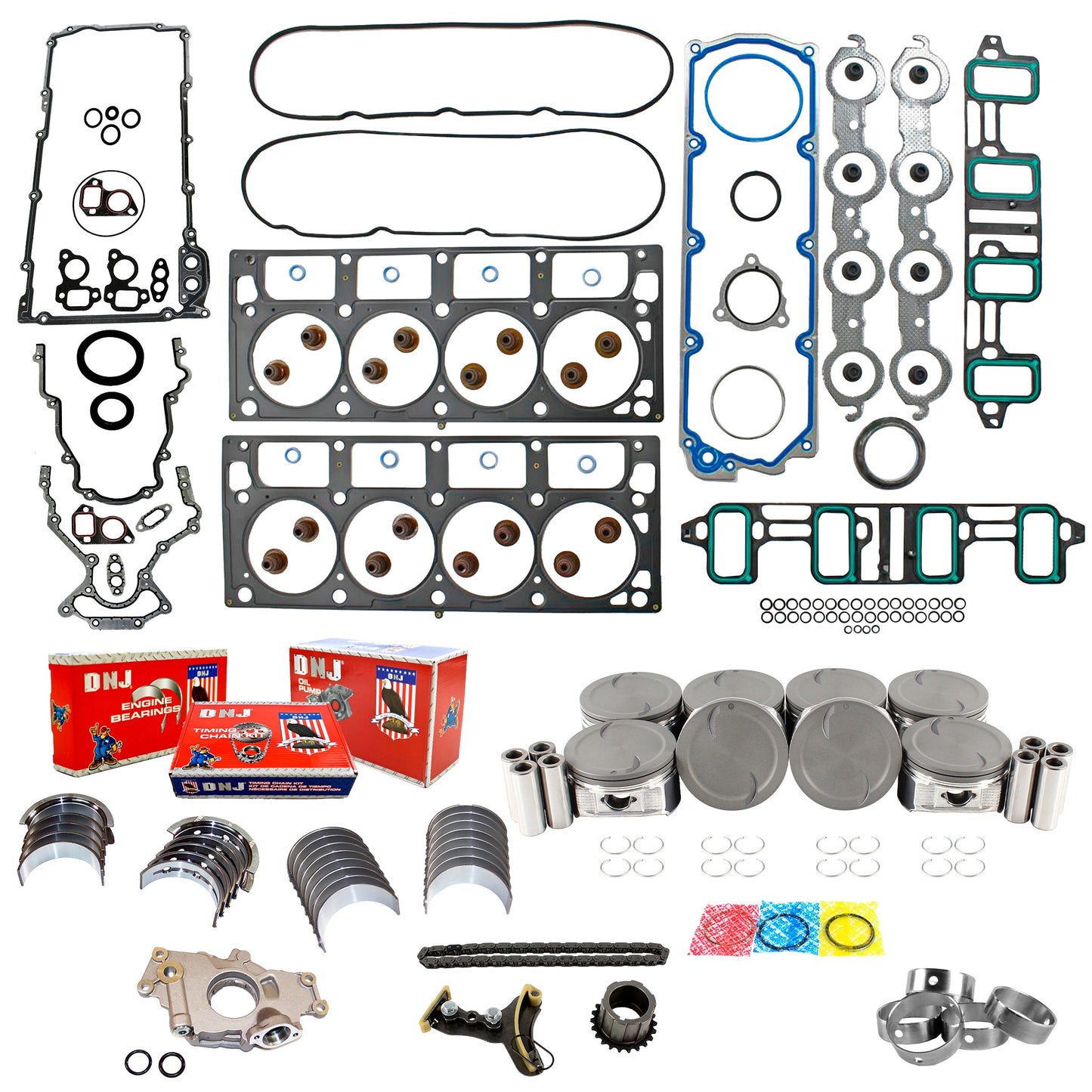 Master 6.0 LS Engine Rebuild Kit: 2007-2016 Chevy & GMC