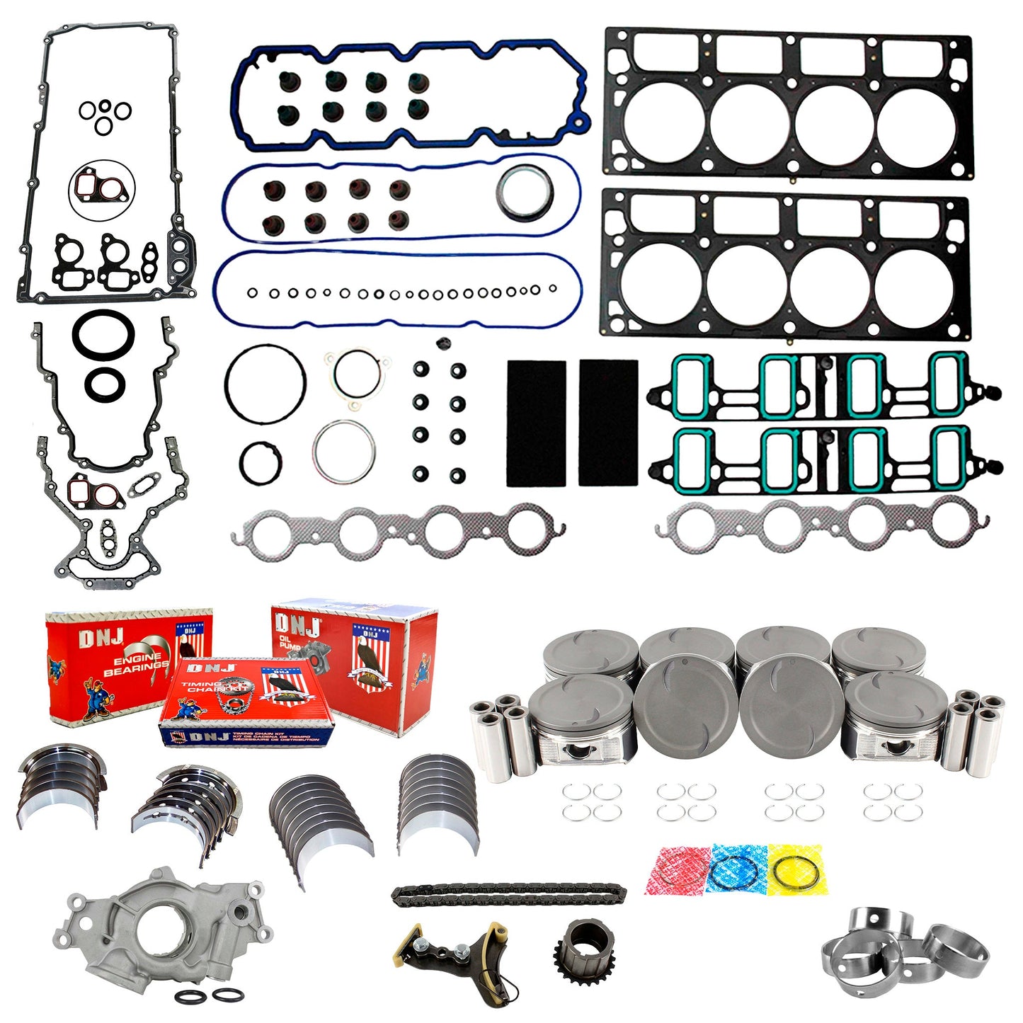 Master Engine Rebuild Kit 2007-2009 Chevrolet,GMC 6.0L
