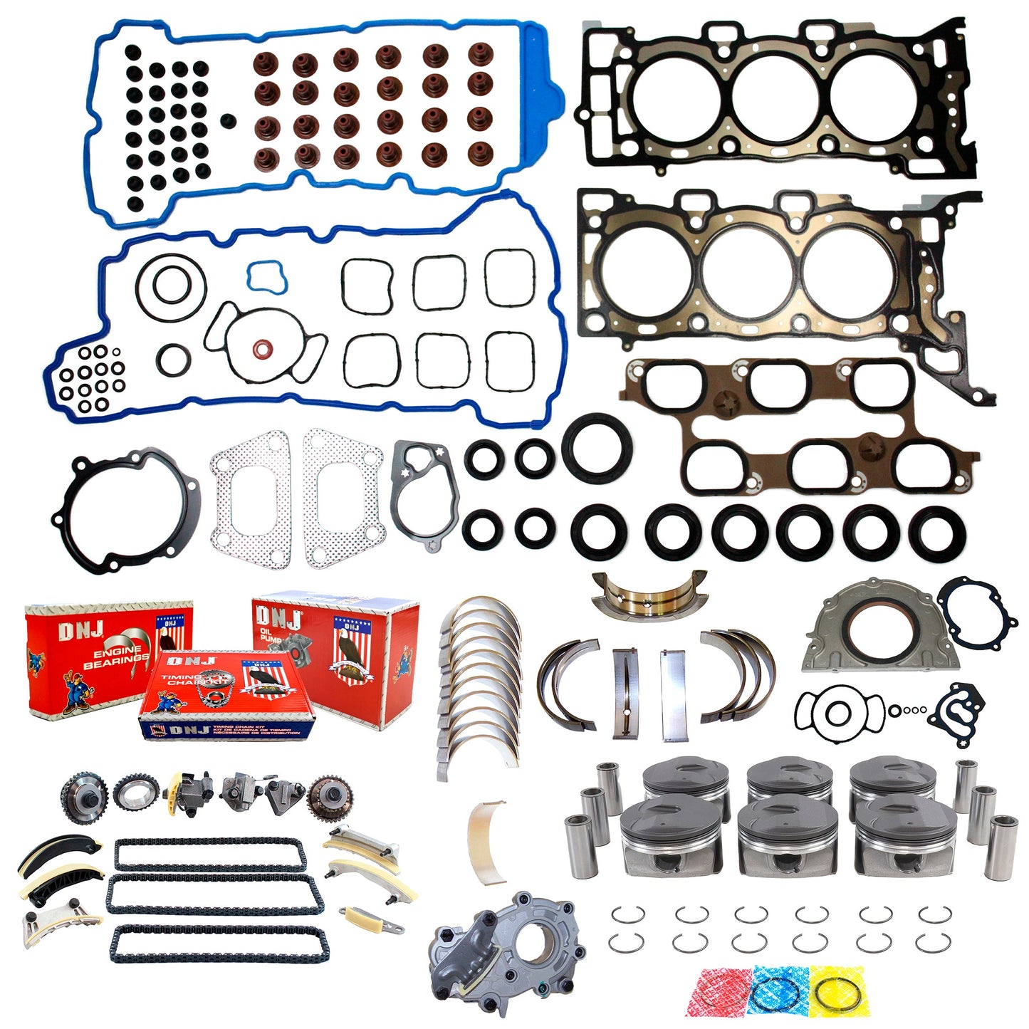 Master Engine Rebuild Kit 2010-2011 Buick, Cadillac, Chevrolet, GMC, Saab 3.0L V6