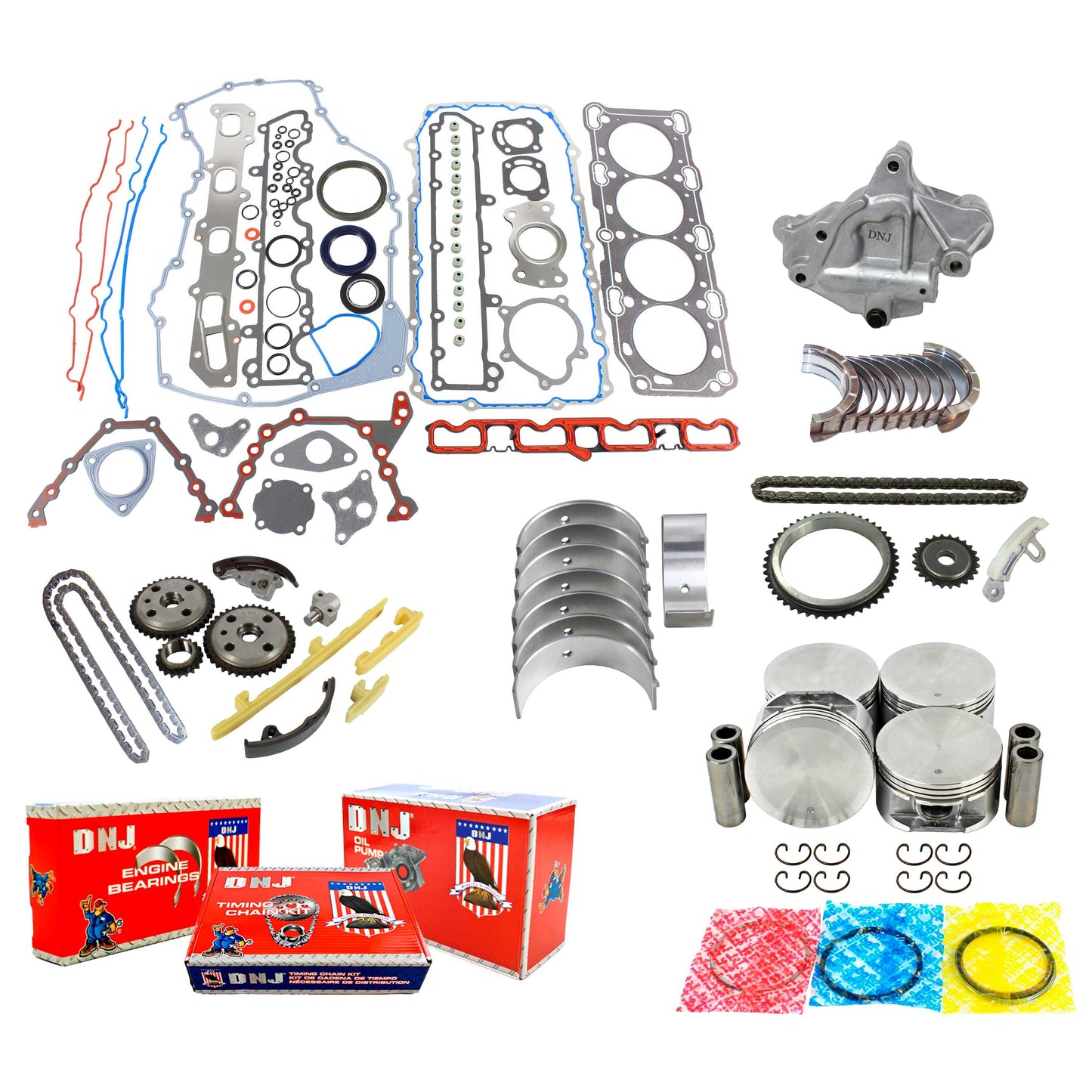 Master Engine Rebuild Kit 1996-1999 Buick,Chevrolet,Oldsmobile,Pontiac 2.4L