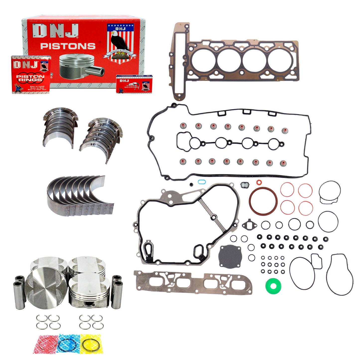 Engine Rebuild Kit 2007-2012 Chevrolet, Pontiac, Saturn 2.4L L4